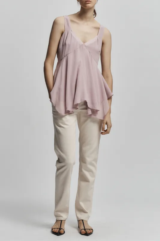 Raina Handkerchief Top, Dusty Pink made by Saint Art