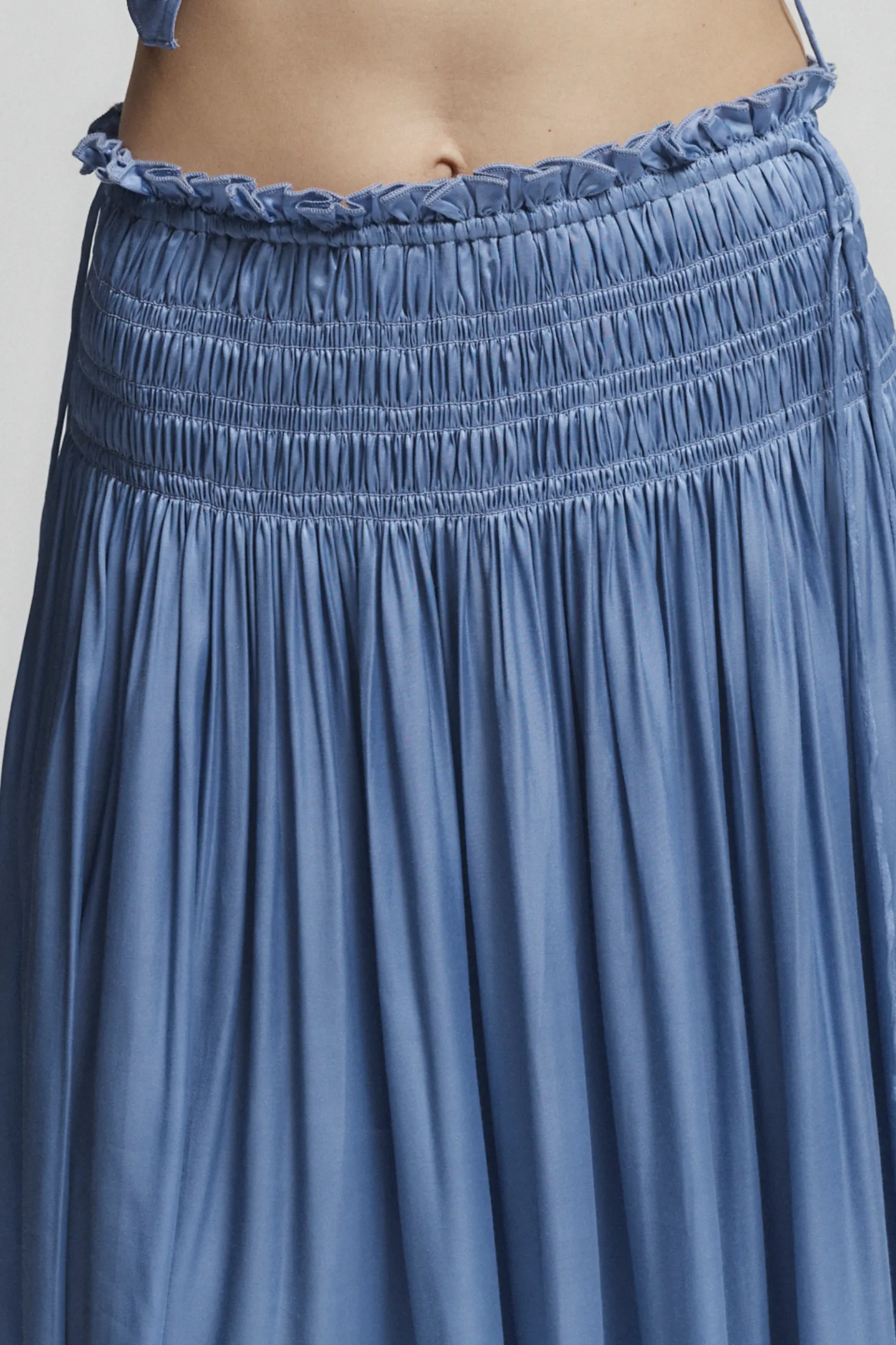 Ellie Ruched Skirt, Periwinkle sold by Saint Art product image thumbnail 4