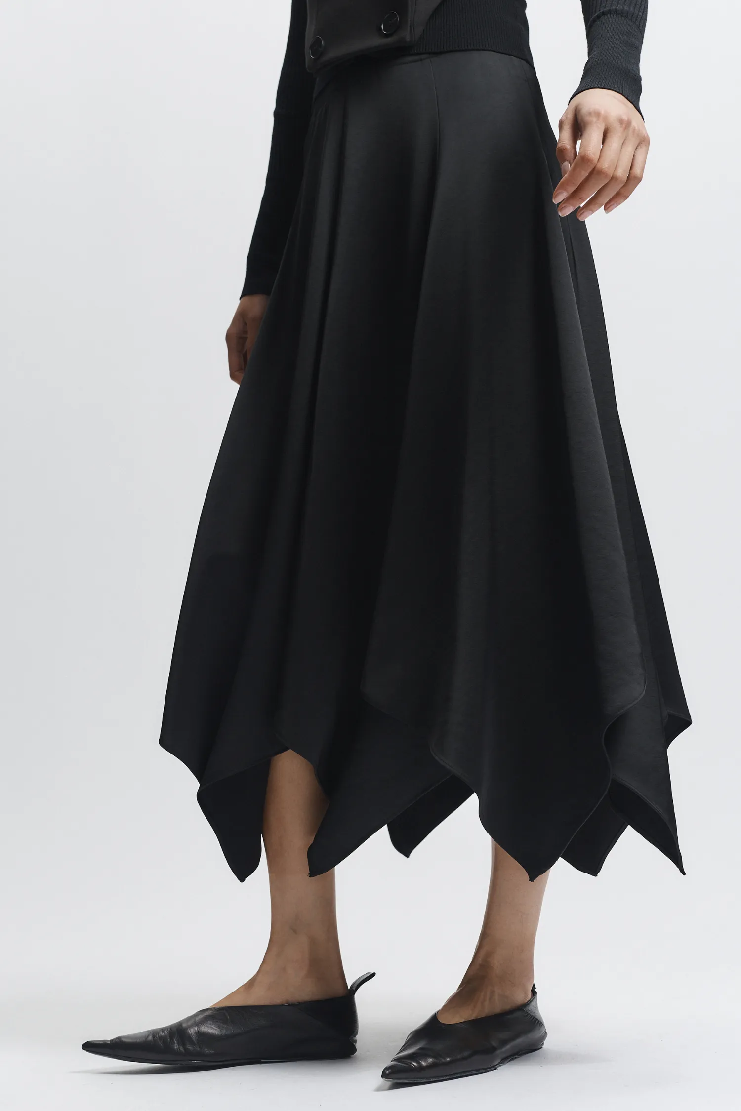 Landon Panel Skirt, Black sold by Saint Art product image thumbnail 3