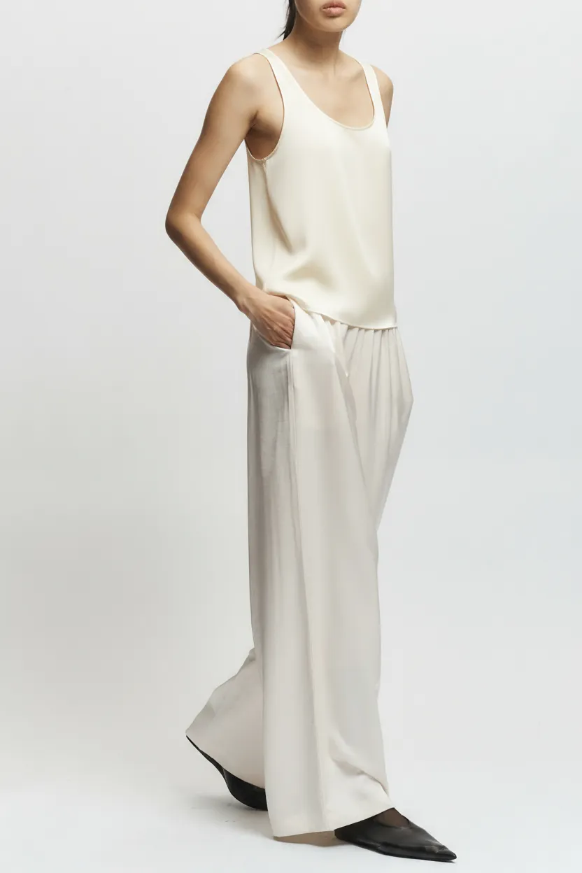 Isola Scoopneck Tank, Ivory sold by Saint Art