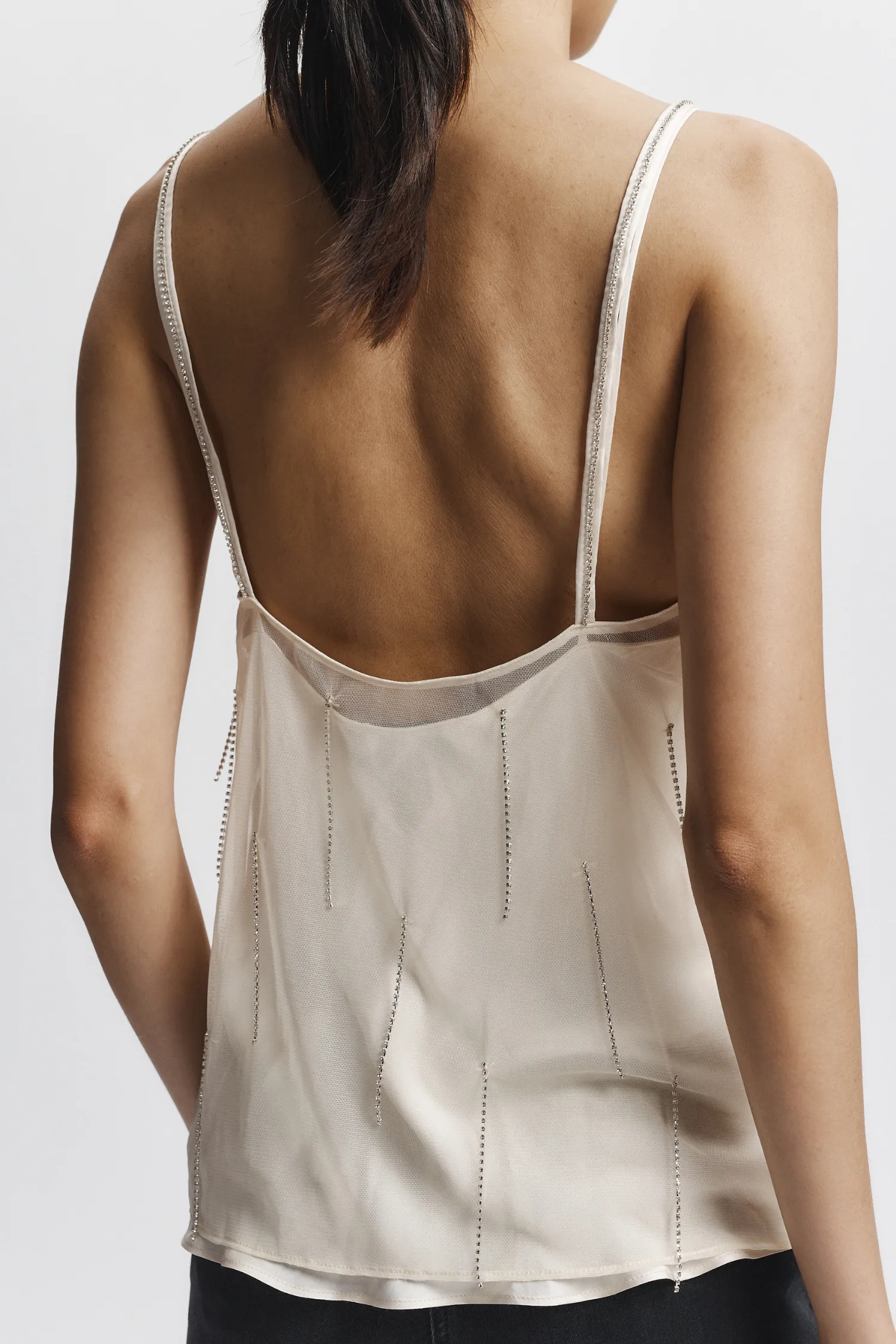 Brixton Fringe Cami, Ivory sold by Saint Art product image thumbnail 4