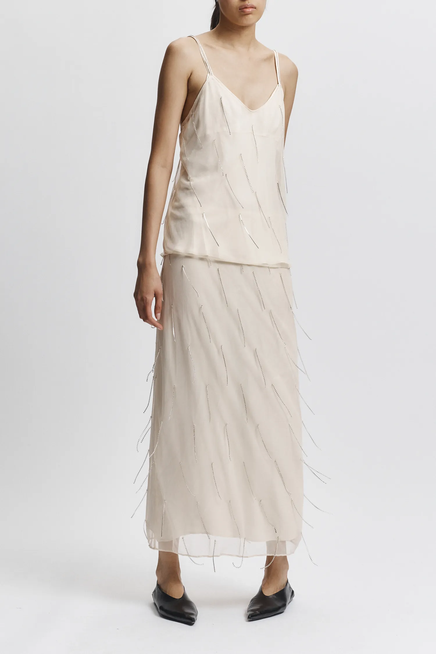 Billie Fringe Skirt, Ivory sold by Saint Art product image thumbnail 3