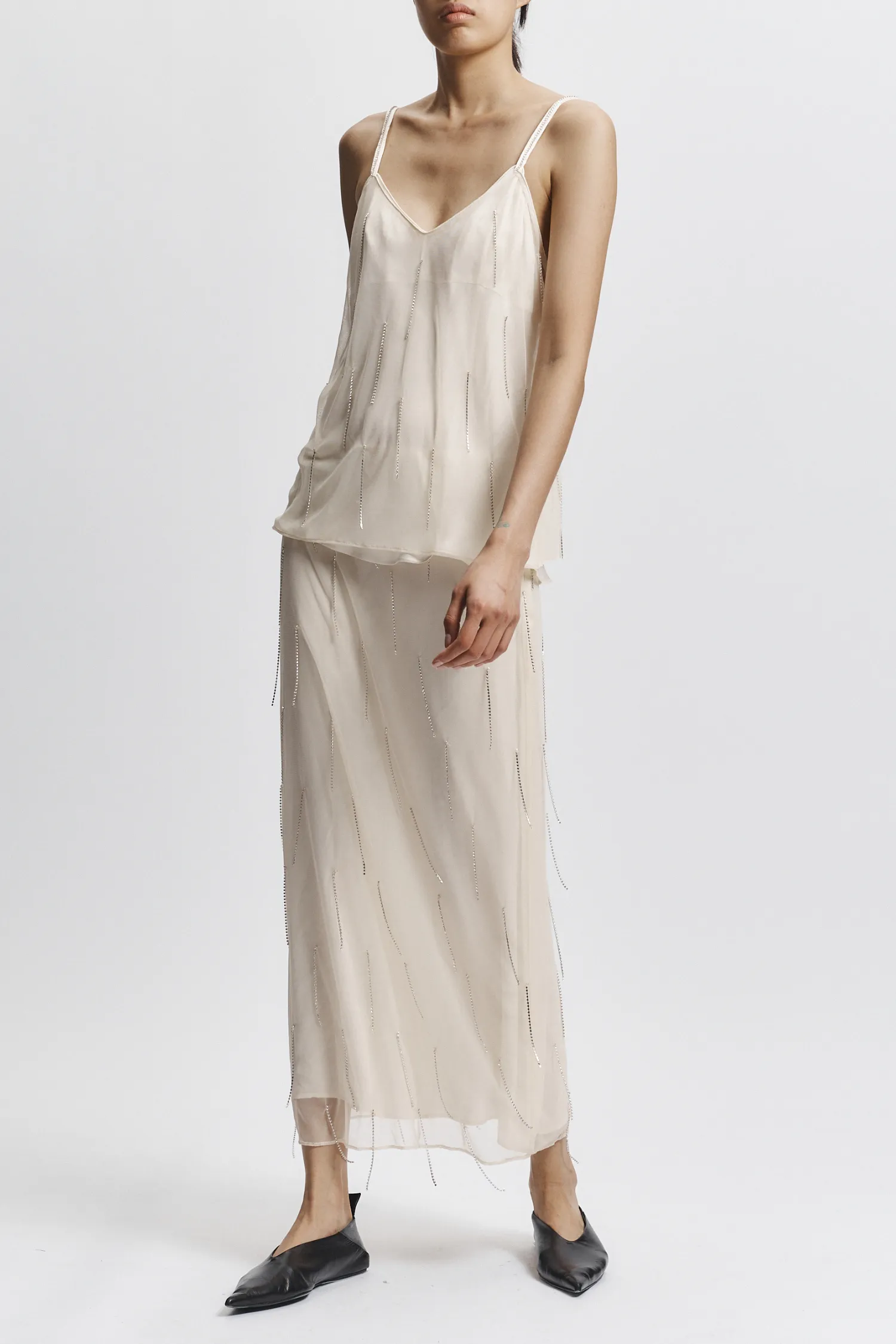 Billie Fringe Skirt, Ivory sold by Saint Art product image thumbnail 4