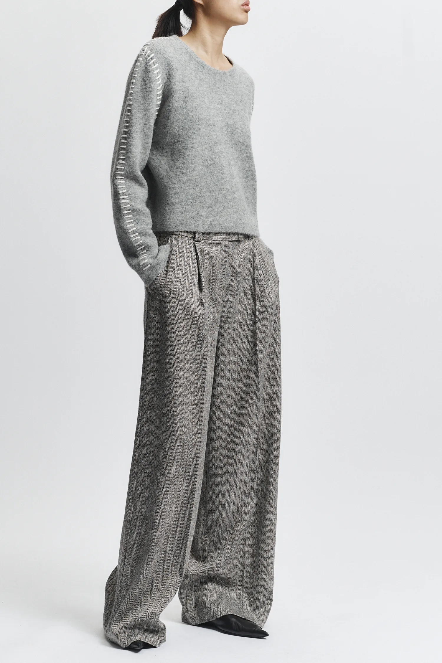 Eliam Trouser, Herringbone sold by Saint Art product image thumbnail 3