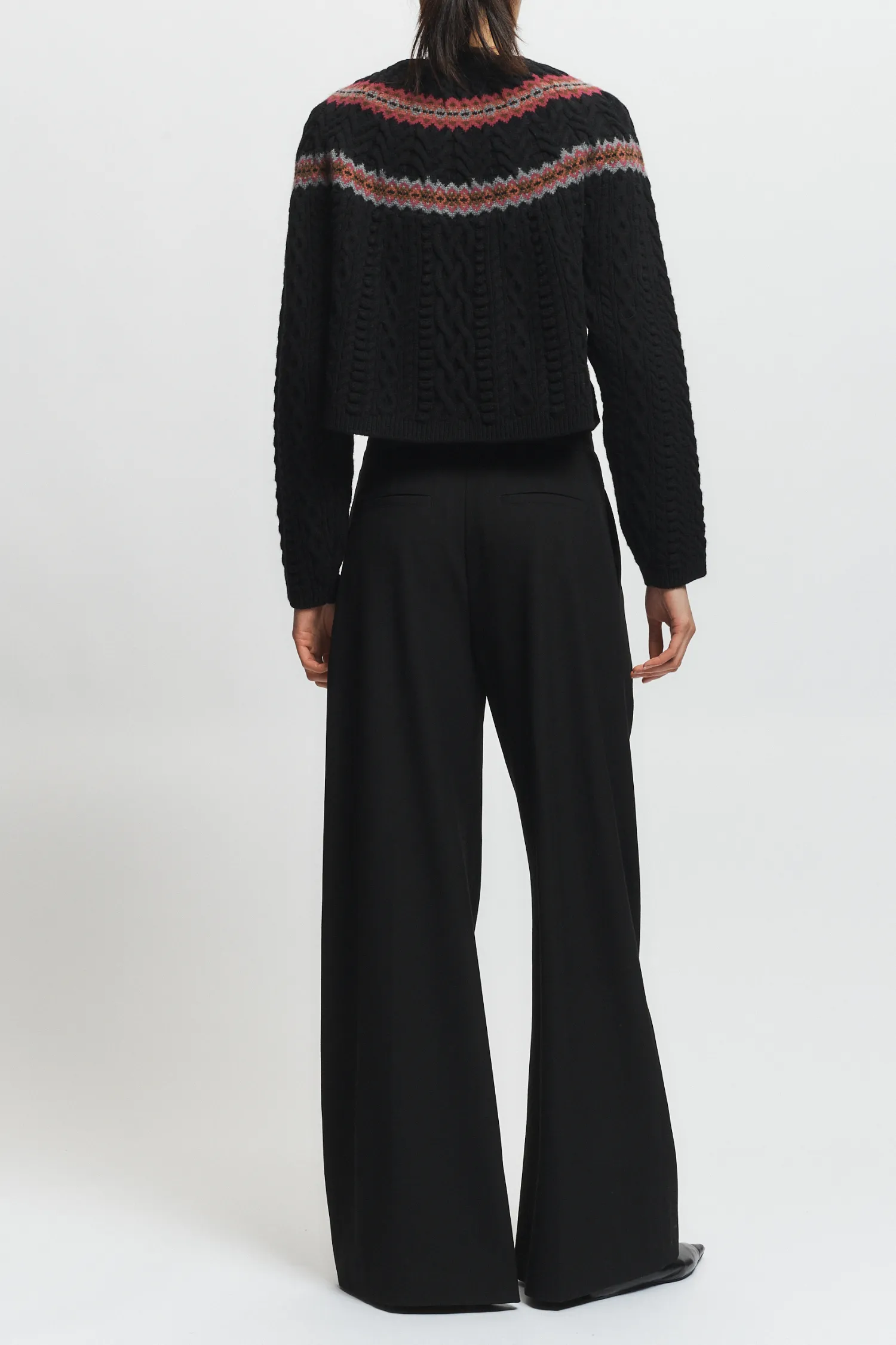 Ainsley Fair Isle Sweater, Black sold by Saint Art product image thumbnail 5