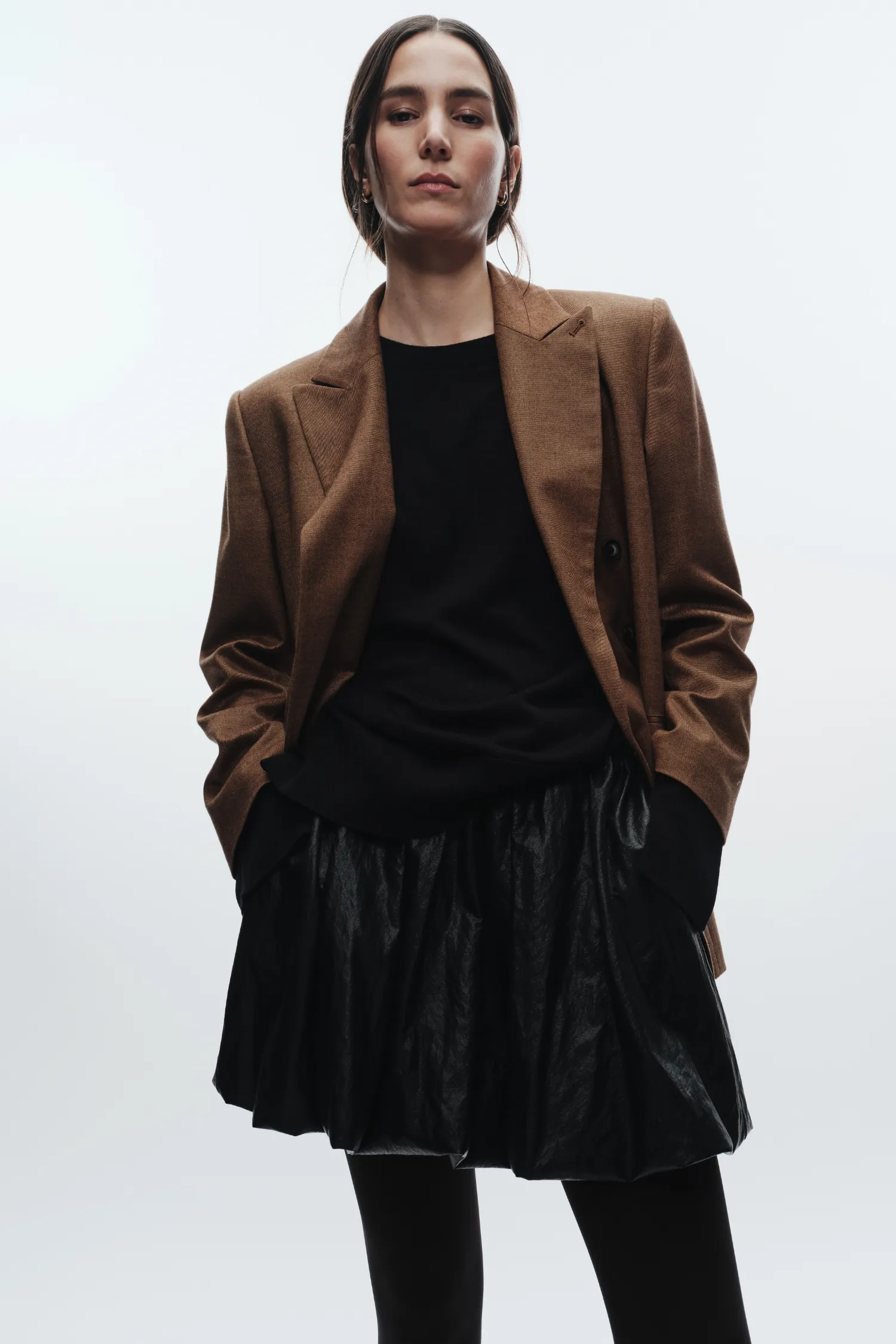 Sullivan Double-Breasted Blazer, Clove sold by Saint Art