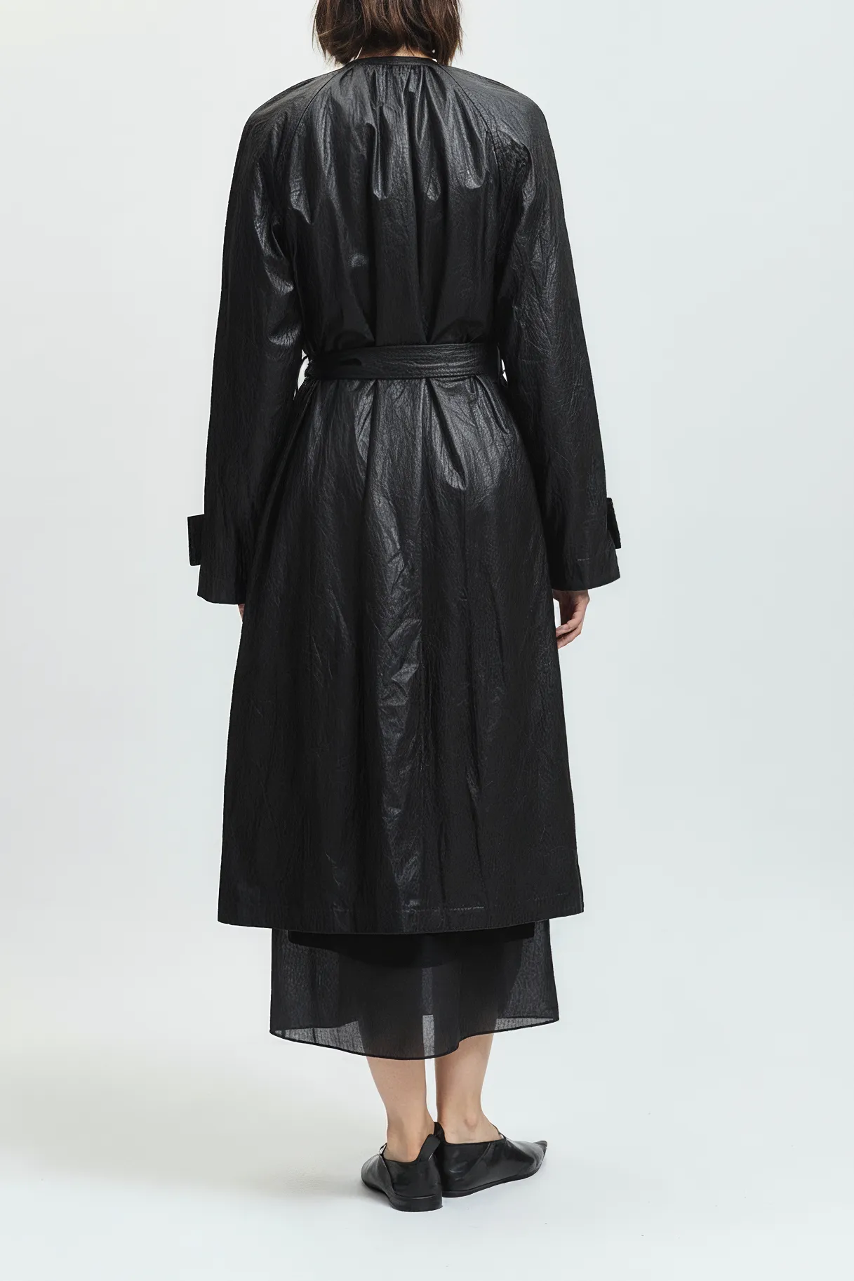 Lena Coated Jacket, Black sold by Saint Art product image thumbnail 4