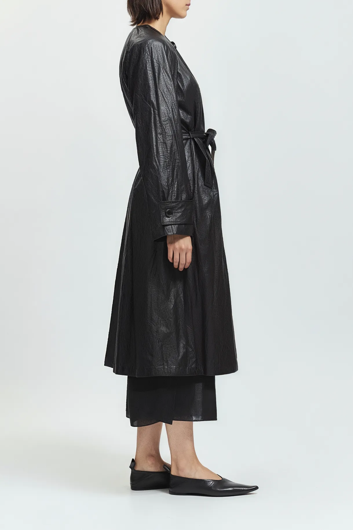 Lena Coated Jacket, Black sold by Saint Art product image thumbnail 3
