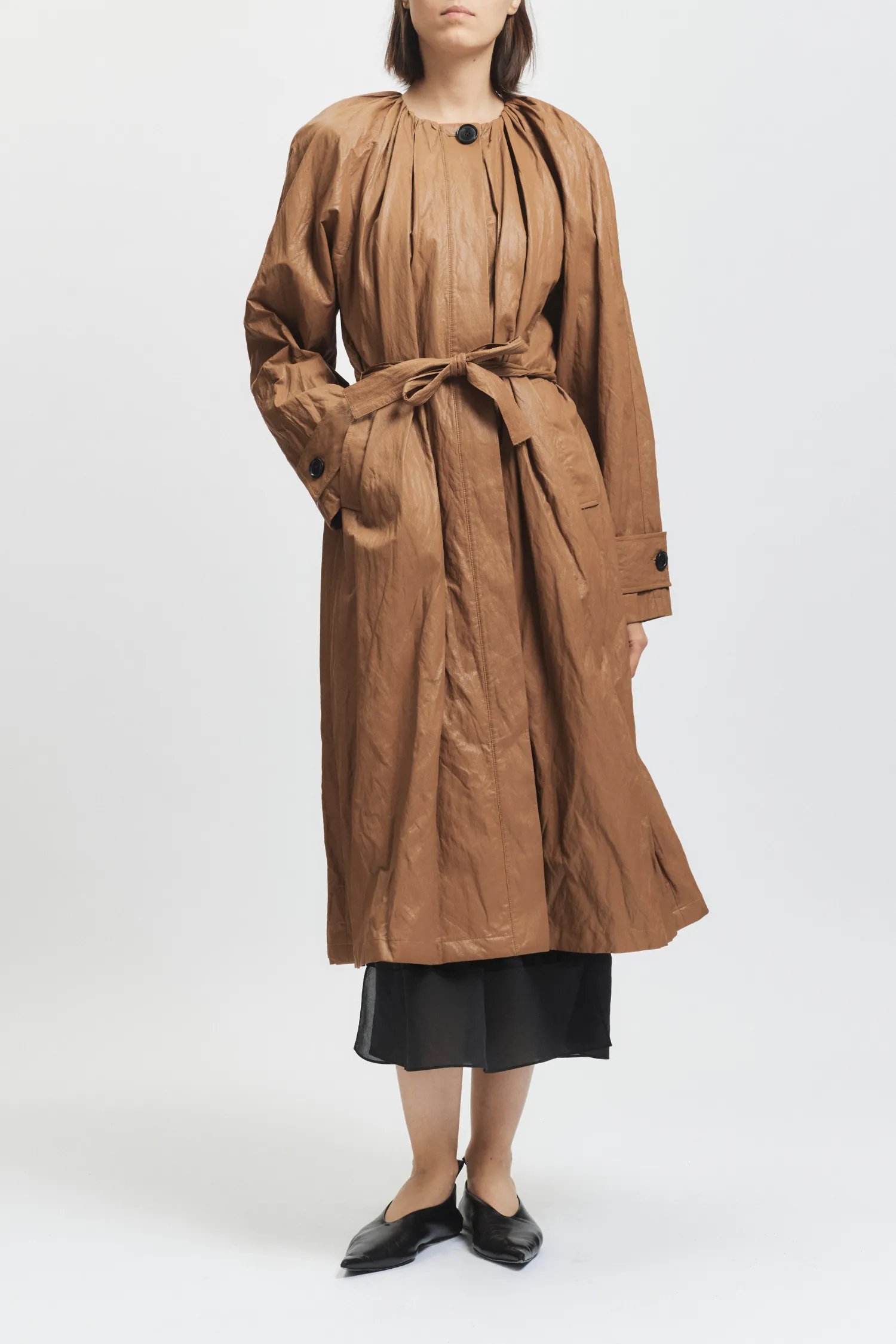 Lena Coated Jacket, Cognac sold by Saint Art product image thumbnail 4
