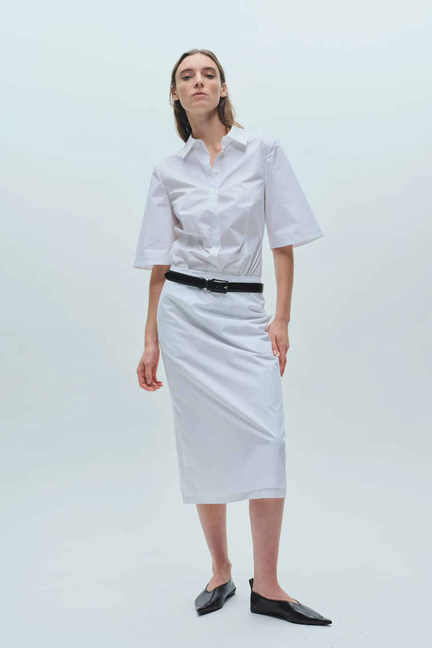 Dion Short Sleeve Buttondown, White sold by Saint Art product image thumbnail 5