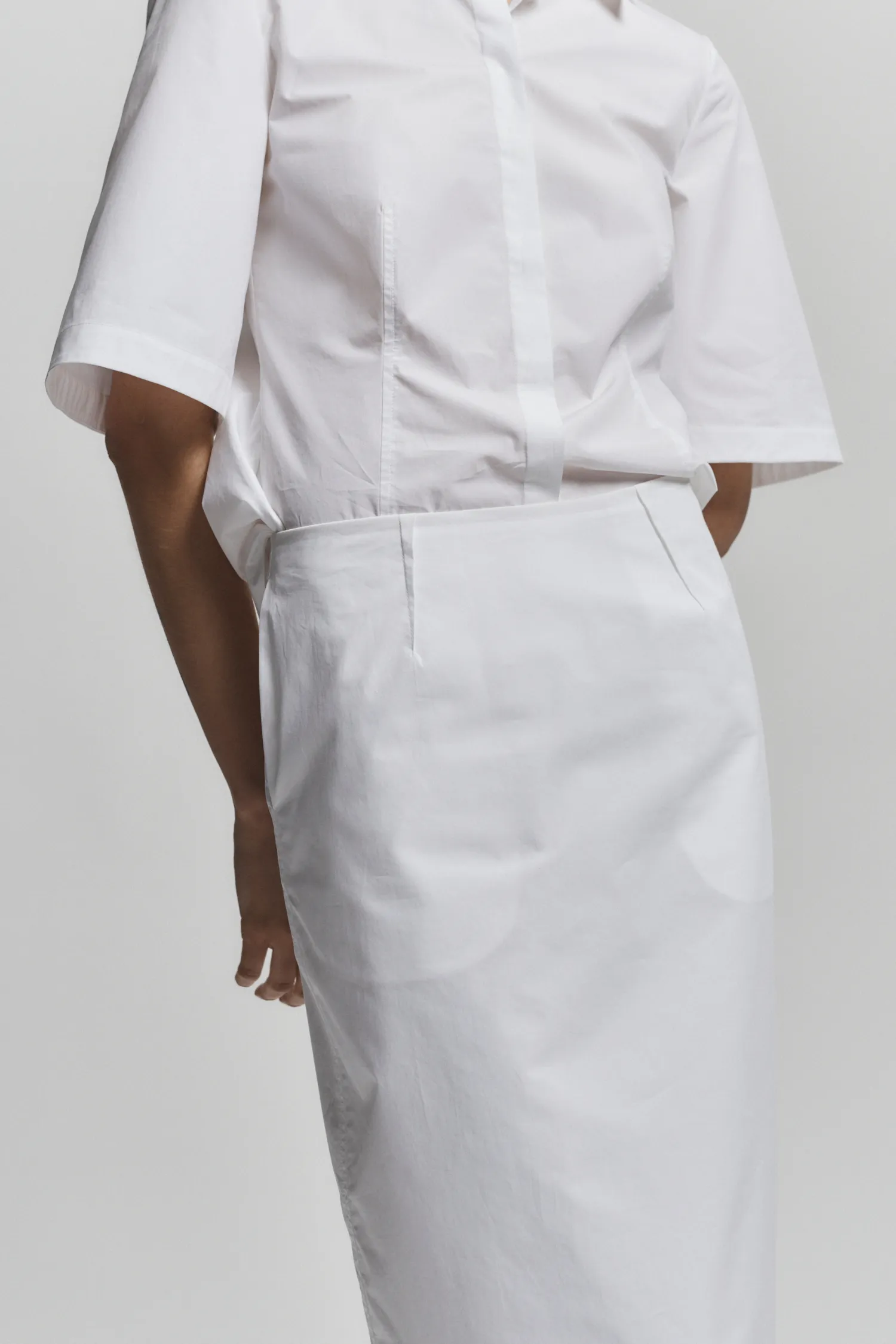 Dion Short Sleeve Buttondown, White sold by Saint Art product image thumbnail 4