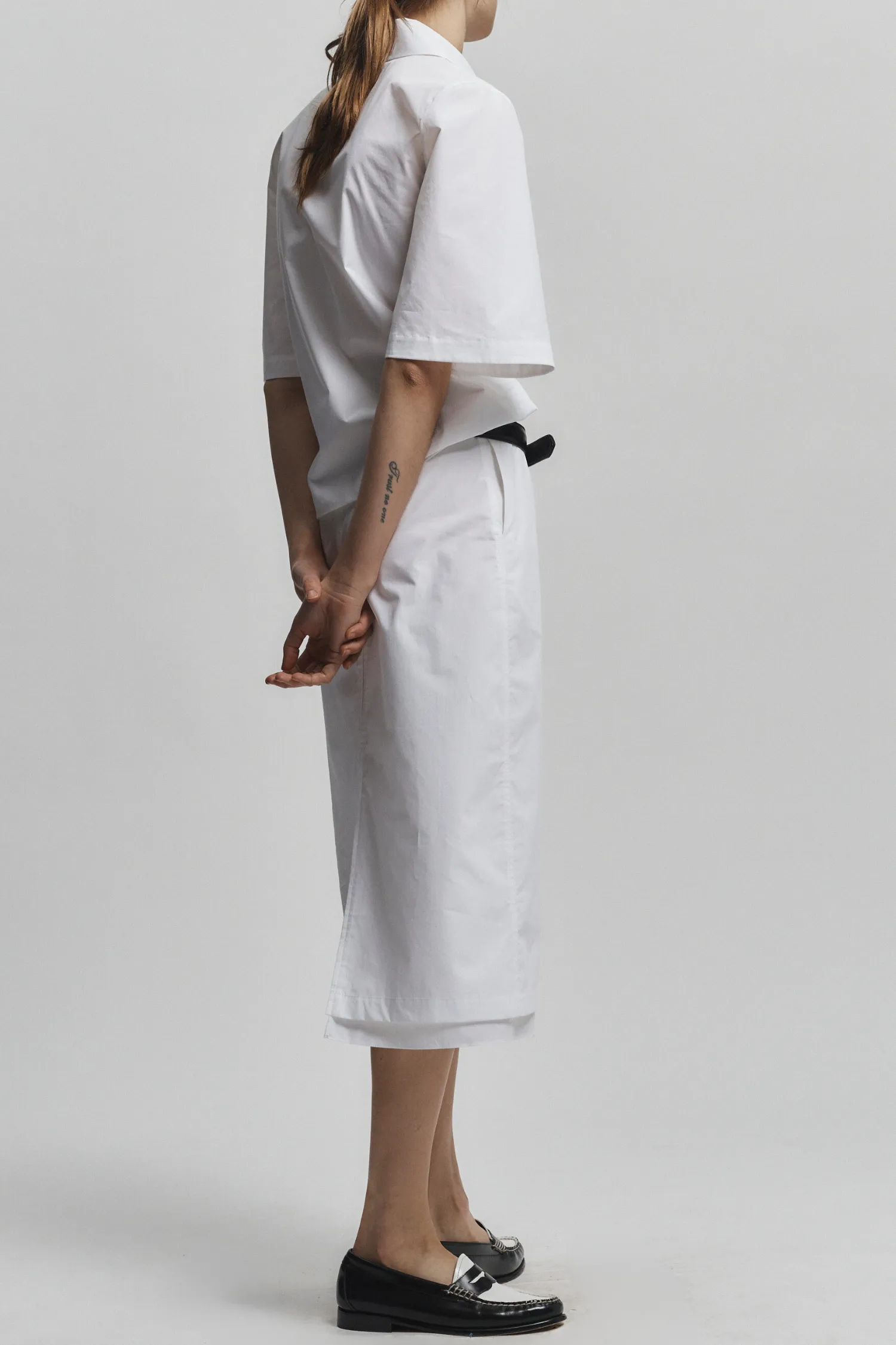 Dion Short Sleeve Buttondown, White sold by Saint Art product image thumbnail 3