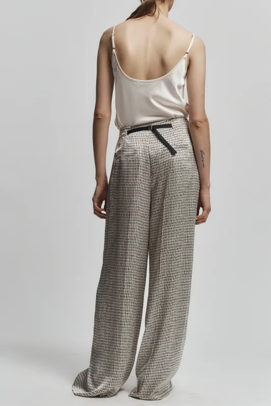 Ellis Printed Trouser, Ivory made by Saint Art