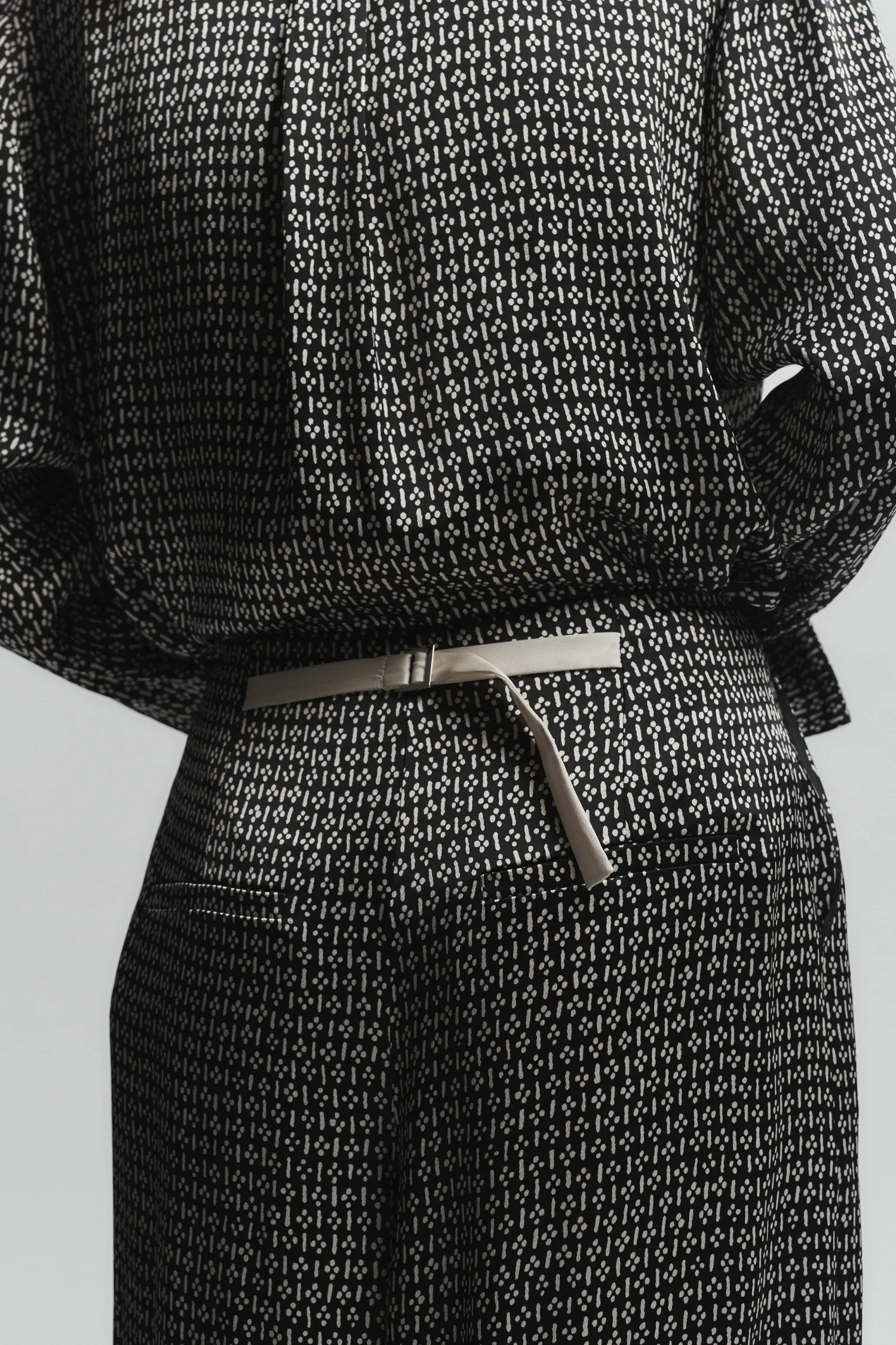 Ellis Printed Trouser, Black sold by Saint Art product image thumbnail 4