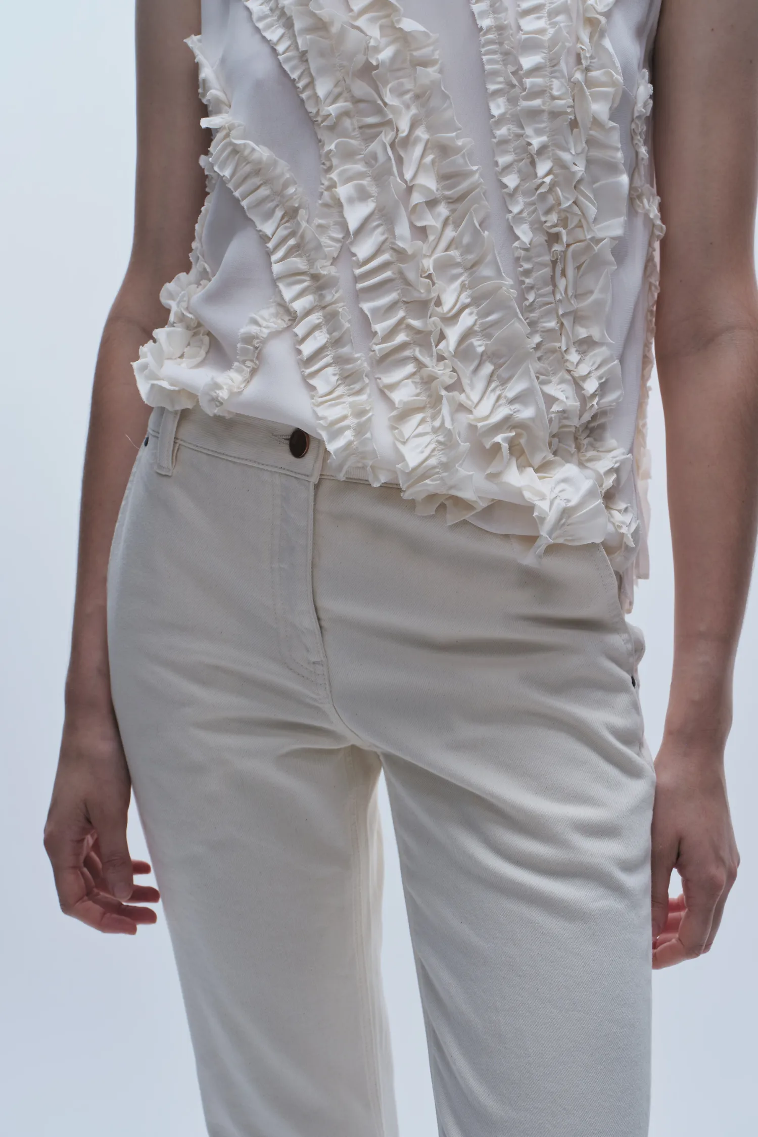 Kiana Denim Pant, Natural sold by Saint Art product image thumbnail 5
