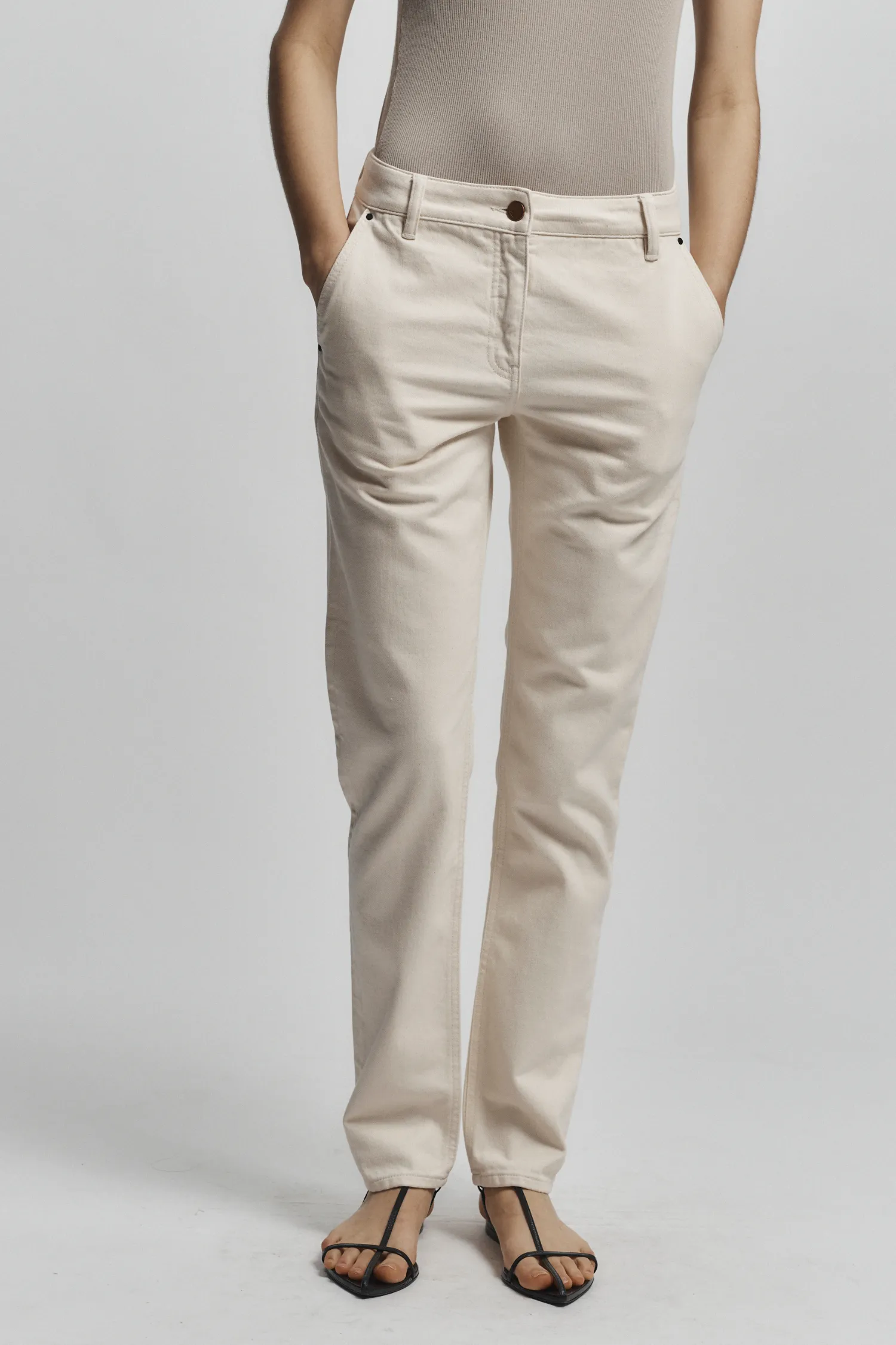 Kiana Denim Pant, Natural sold by Saint Art product image thumbnail 3