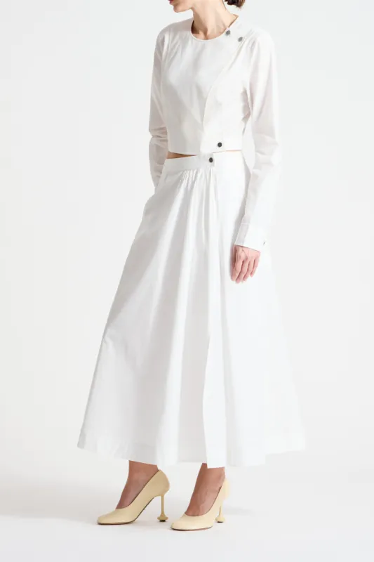 Flora Poplin Skirt sold by Saint Art