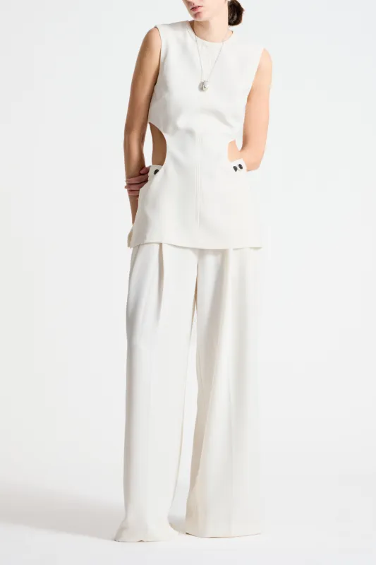 Izzi Crepe Cutout Blouse made by Saint Art