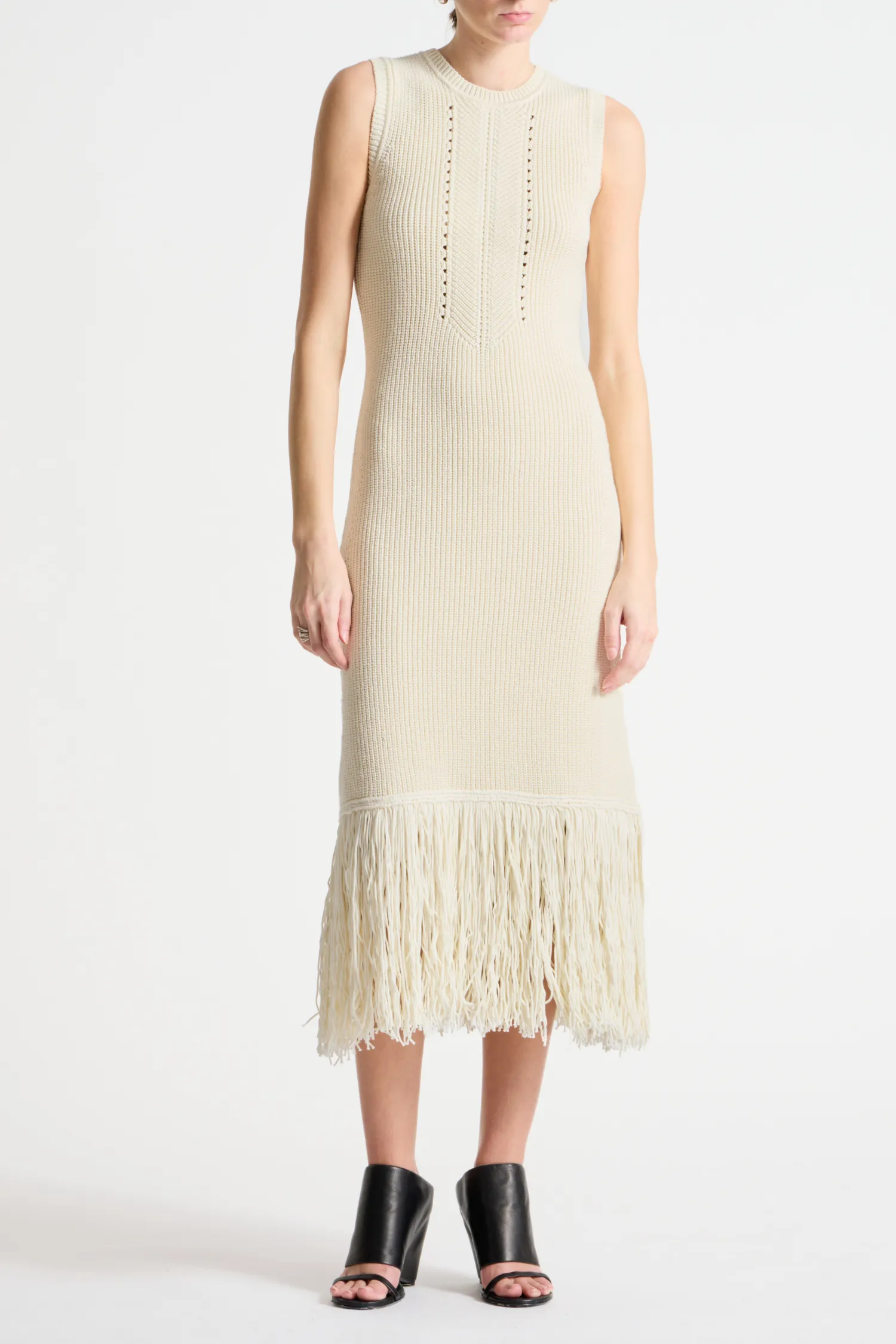 Jovie Fringe Knit Dress sold by Saint Art product image thumbnail 4
