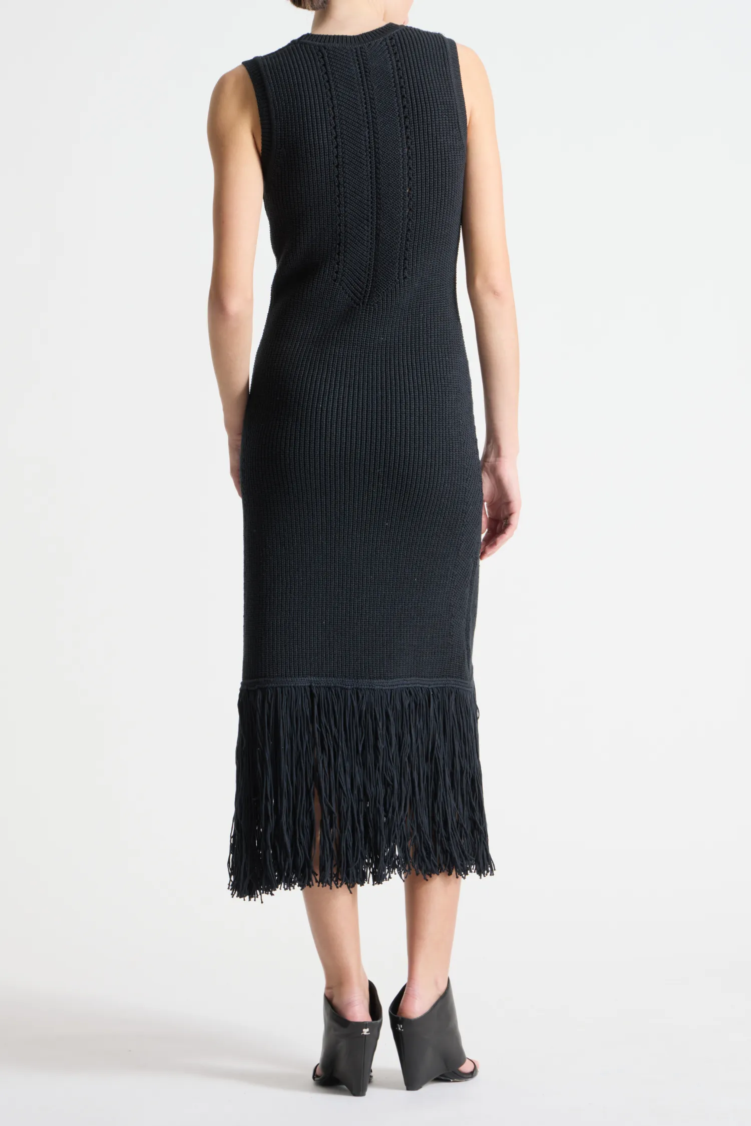 Jovie Fringe Knit Dress sold by Saint Art product image thumbnail 3