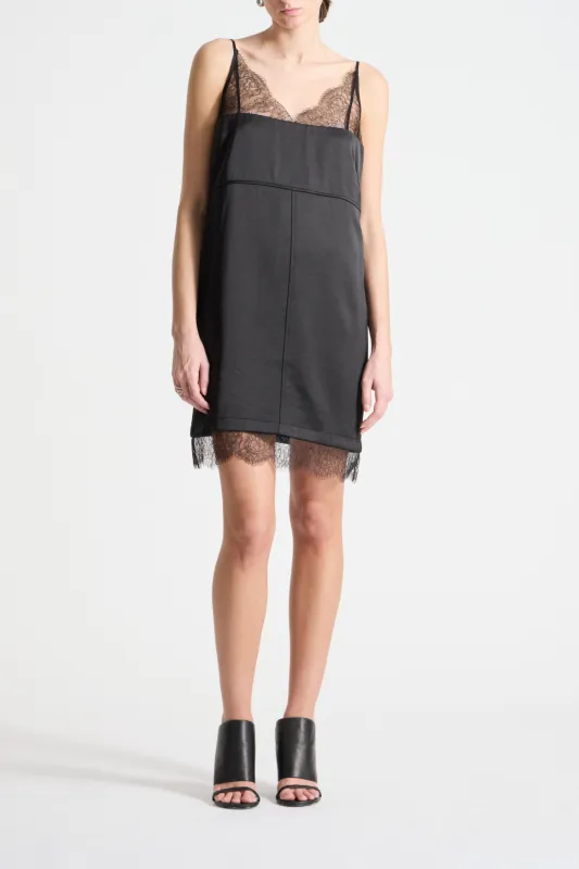 Zanya Lace Charmeuse Dress made by Saint Art