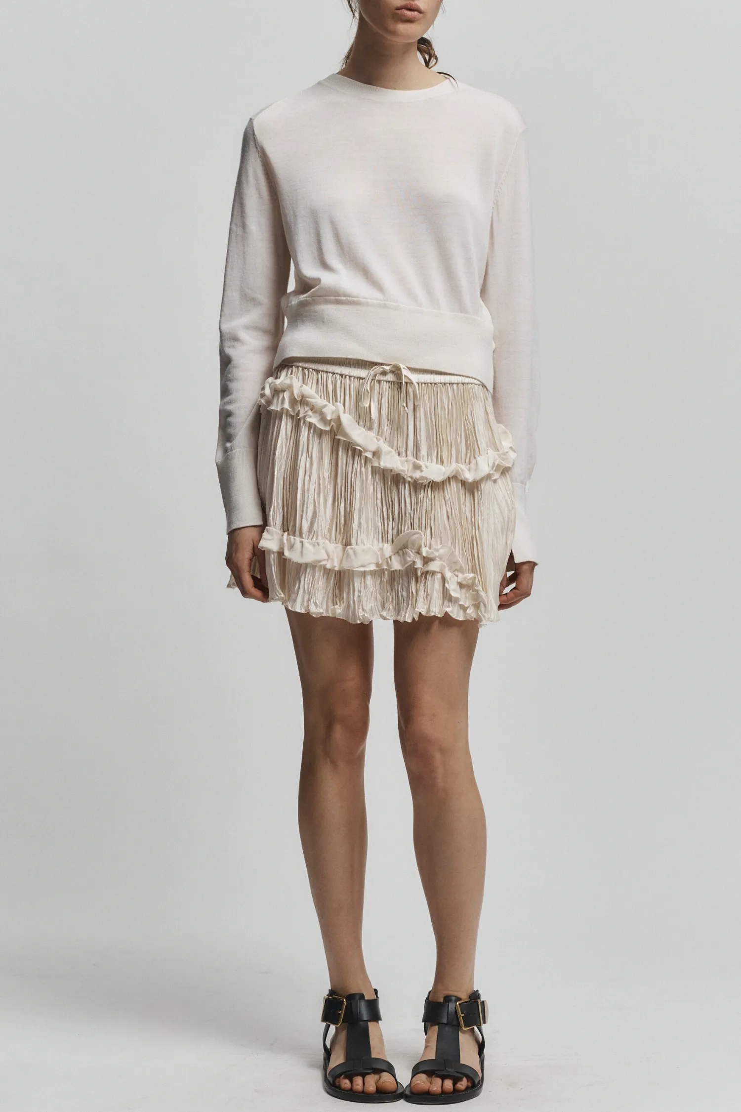 Grace Ruched Mini Skirt sold by Saint Art product image thumbnail 3