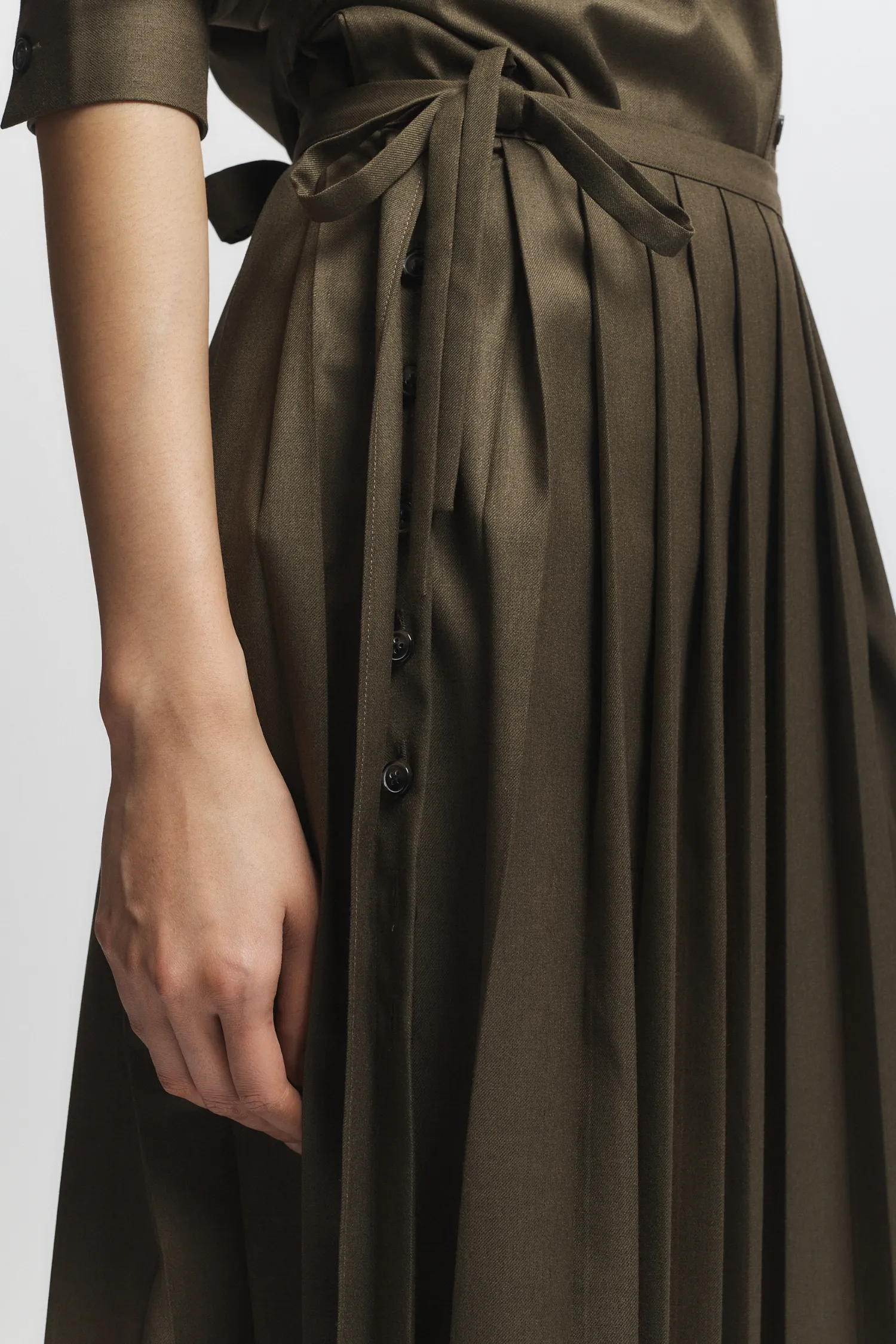 Fabian Pleated Skirt sold by Saint Art