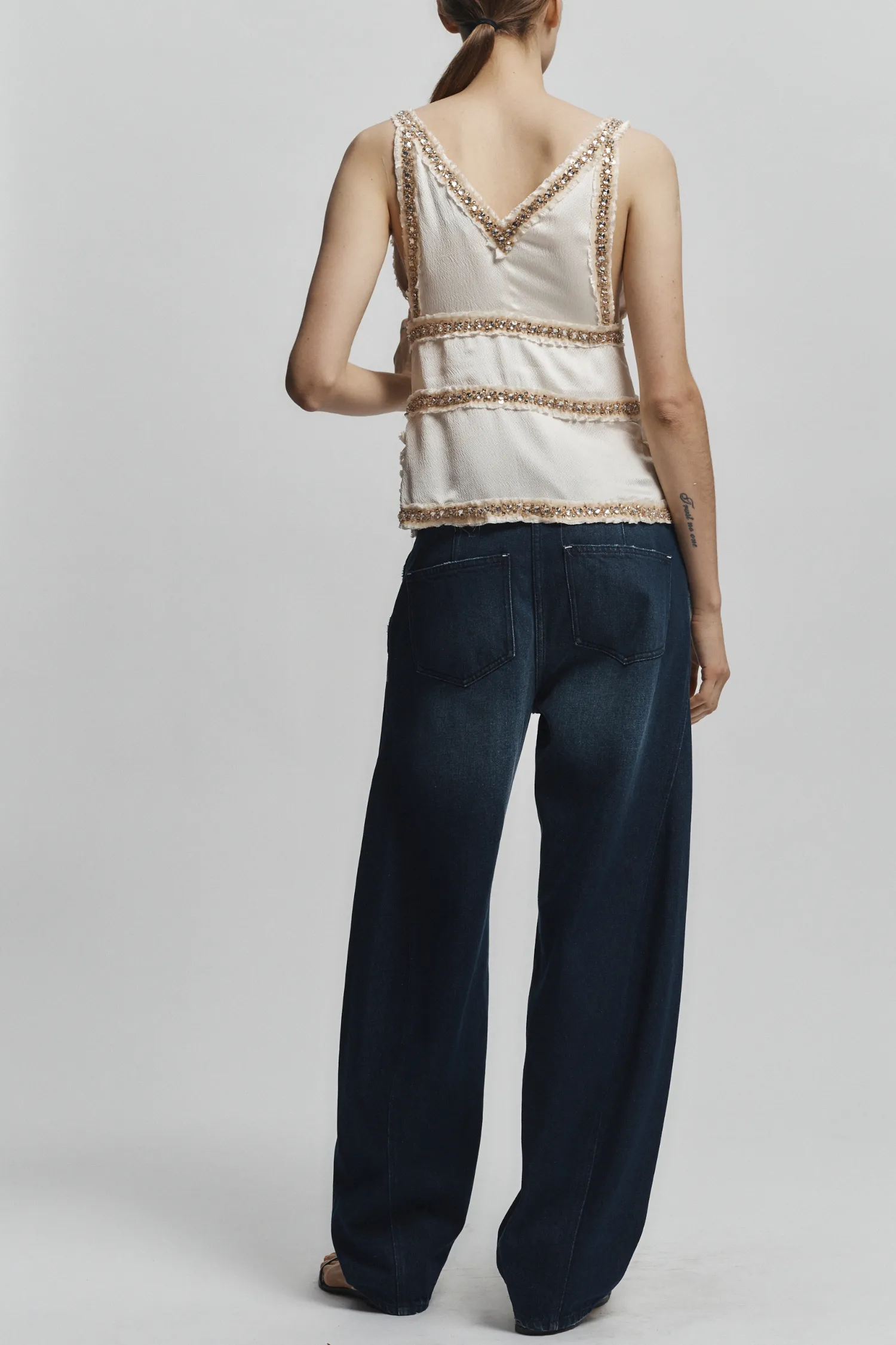 Maisy Embellished Silk Top sold by Saint Art product image thumbnail 5