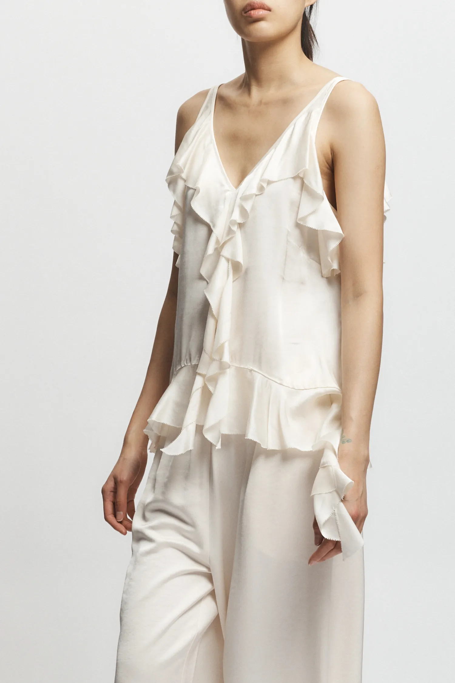 Cade Ruffled Viscose Top sold by Saint Art product image thumbnail 5