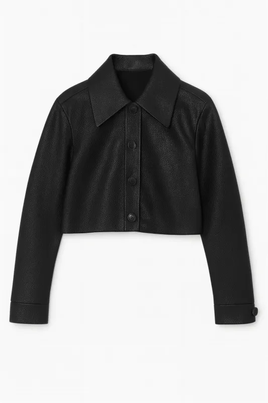 Lomand Crinkle Leather Jacket made by Saint Art