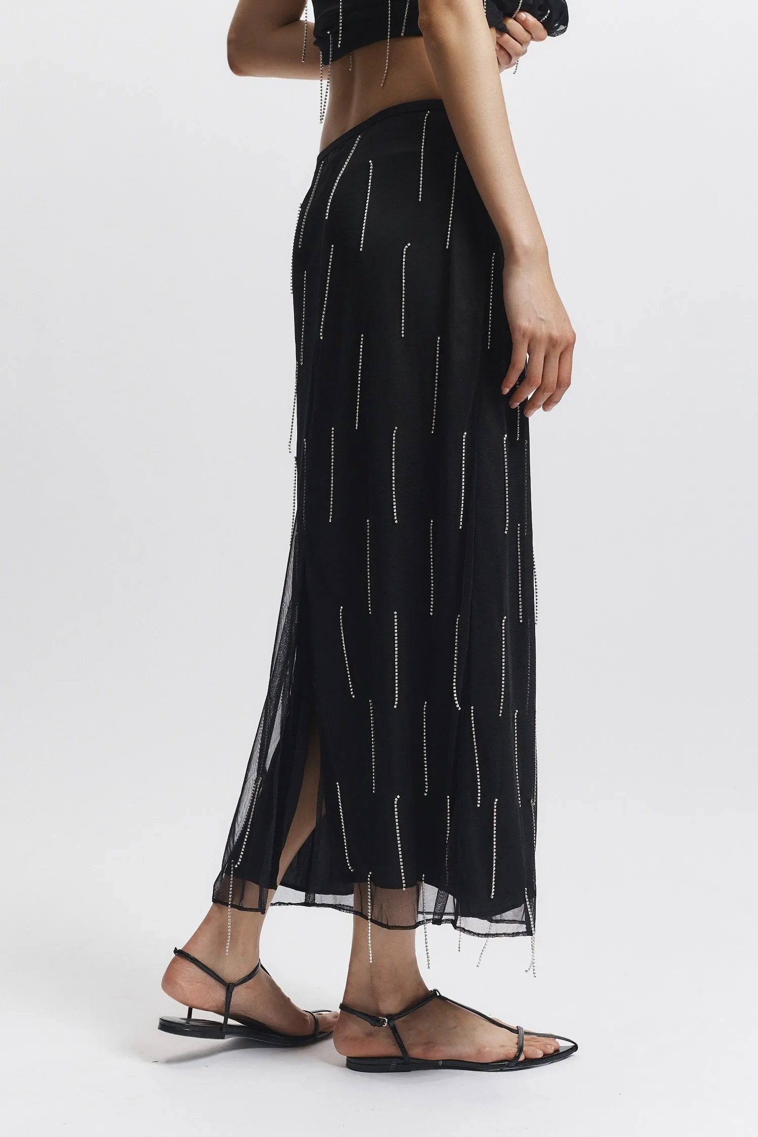 Billie Fringe Skirt sold by Saint Art