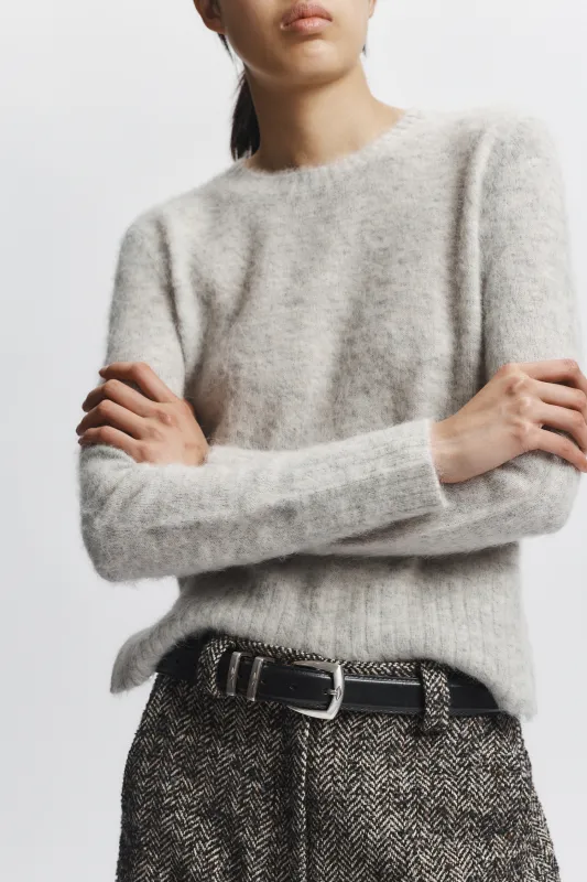 Raylan Crewneck Fluffy Sweater made by Saint Art