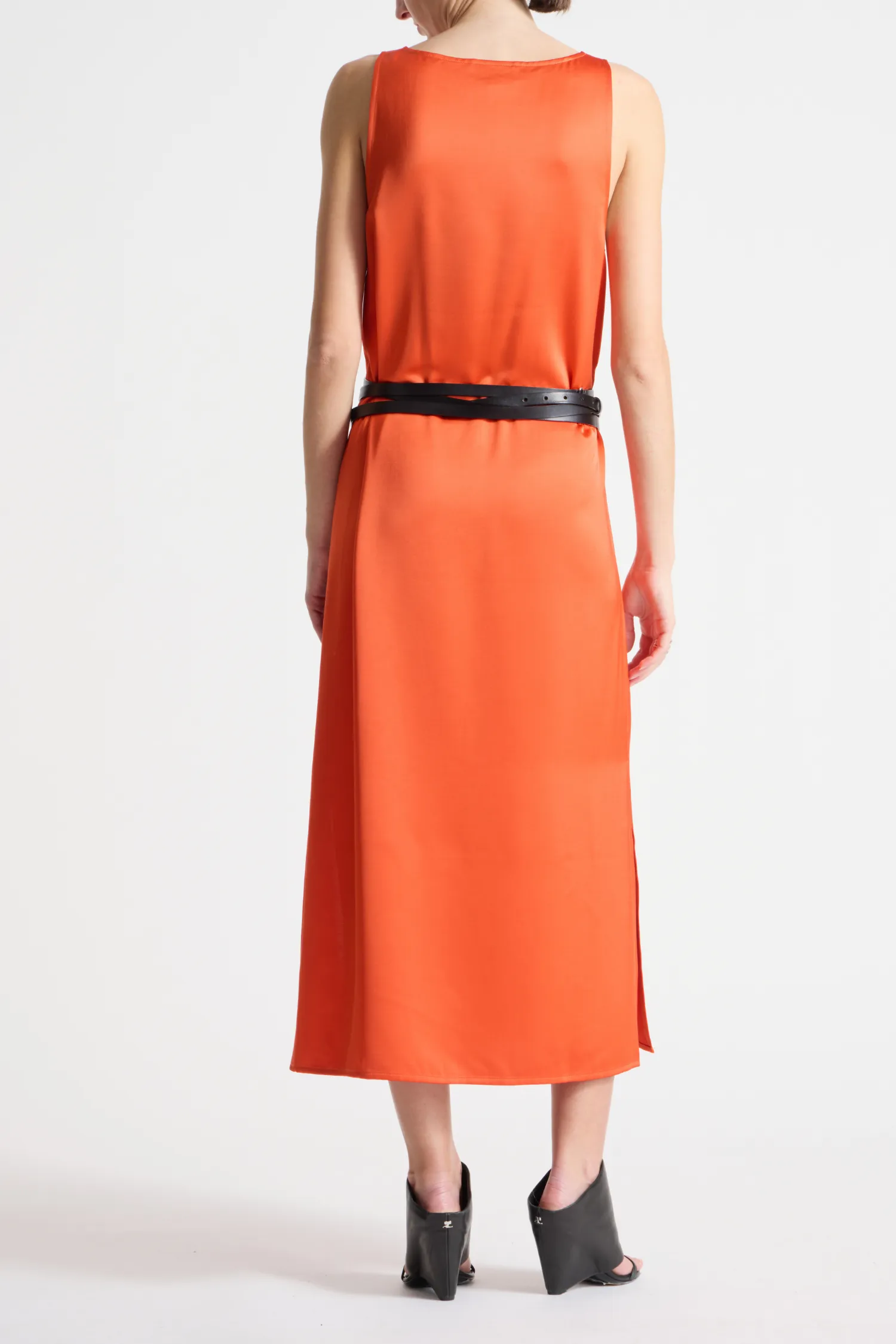 James Charmeuse Maxi Dress, Mandarin sold by Saint Art product image thumbnail 3