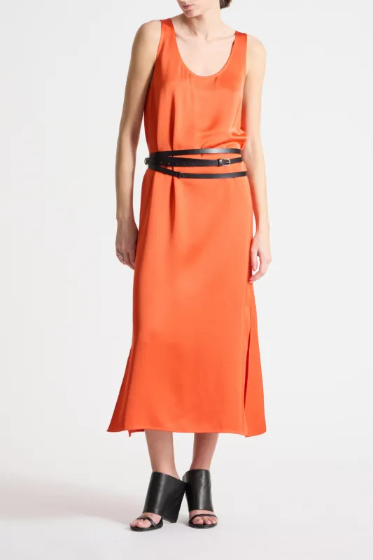 James Charmeuse Maxi Dress, Mandarin made by Saint Art