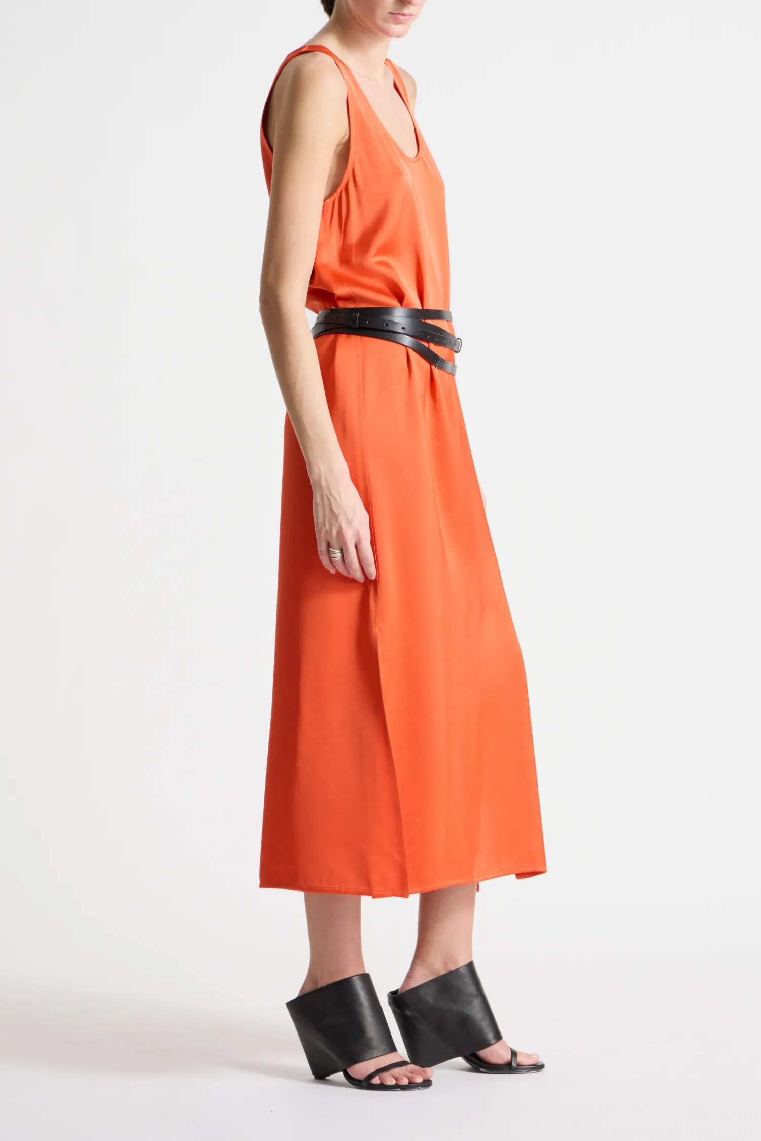 James Charmeuse Maxi Dress, Mandarin sold by Saint Art product image thumbnail 2