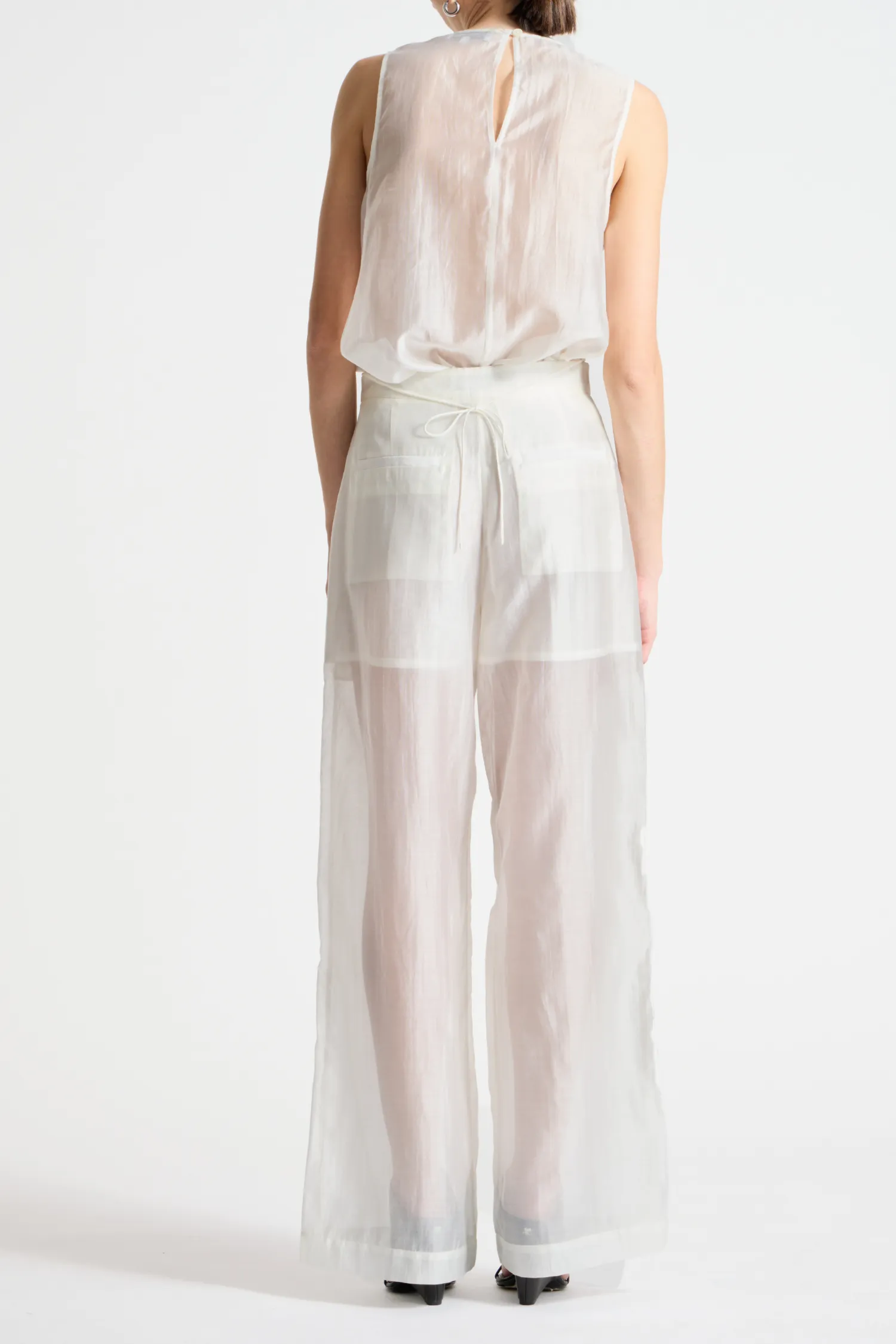 Hewes Floral Sequin Pant, Ivory sold by Saint Art product image thumbnail 4