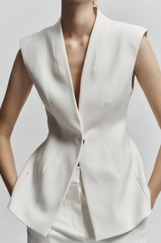 Cora Tailored Vest made by Saint Art