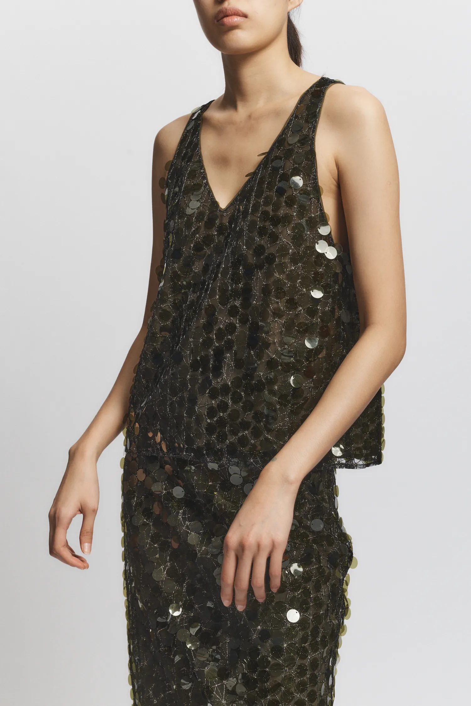 Sol Mesh Sequin Top sold by Saint Art product image thumbnail 3
