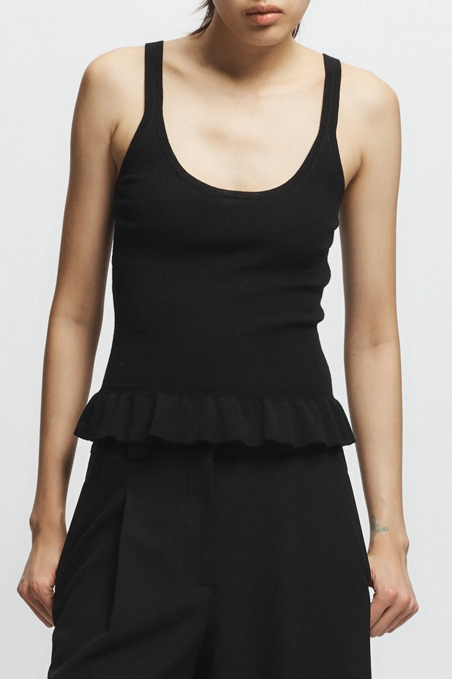 Eden Ruffle Knit Tank sold by Saint Art product image thumbnail 2