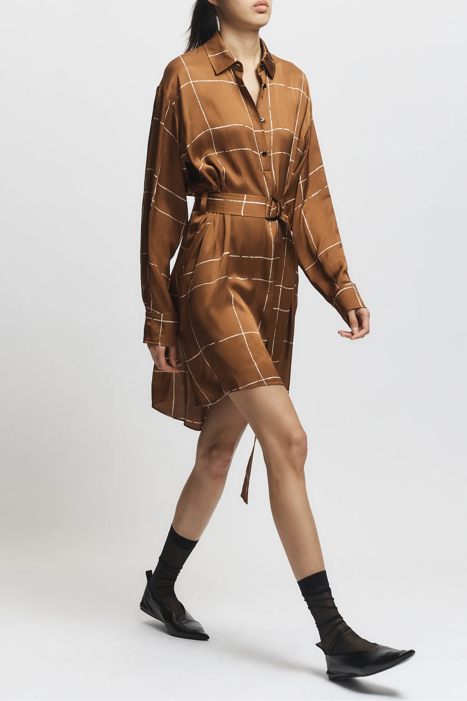 Enzo Belted Shirt Dress sold by Saint Art product image thumbnail 2