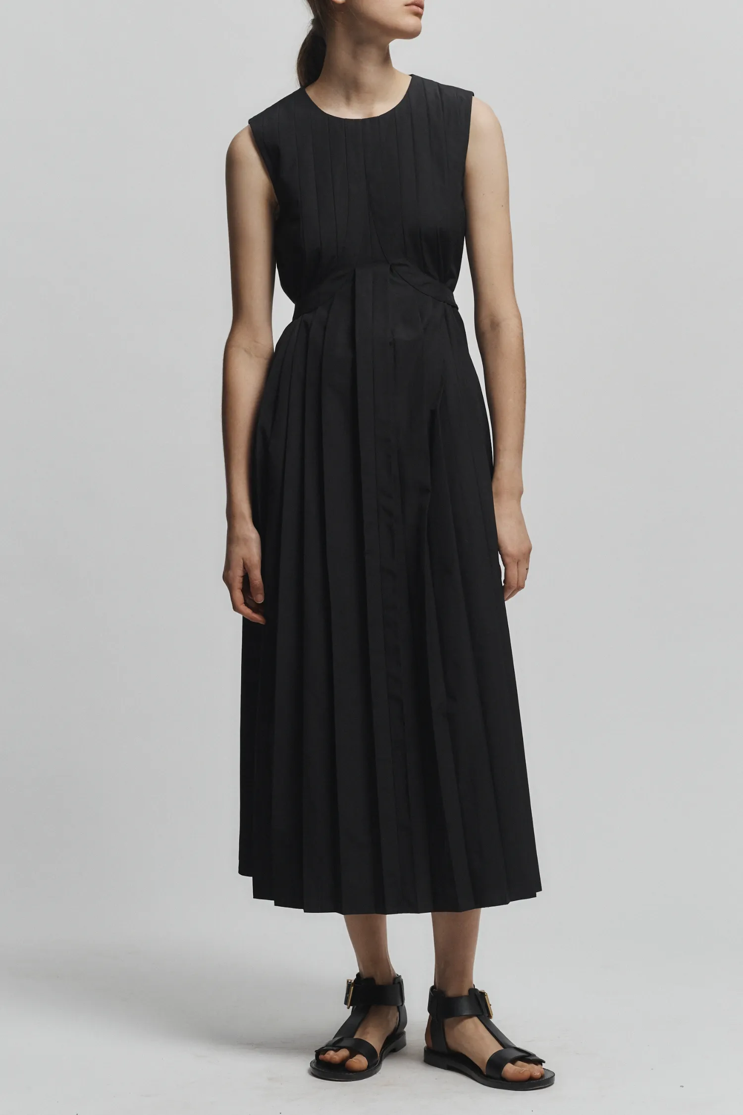 Judson Pleated Maxi Dress sold by Saint Art
