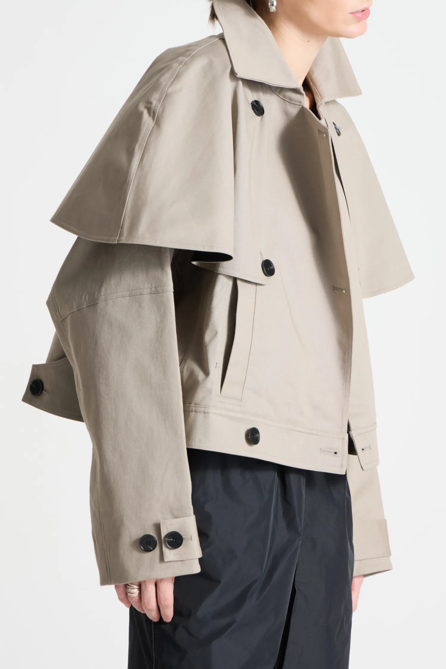 Berkley Cropped Trench sold by Saint Art product image thumbnail 5