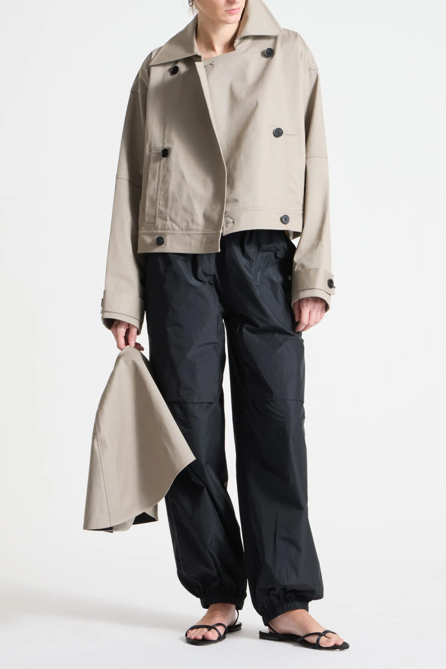 Berkley Cropped Trench sold by Saint Art product image thumbnail 3