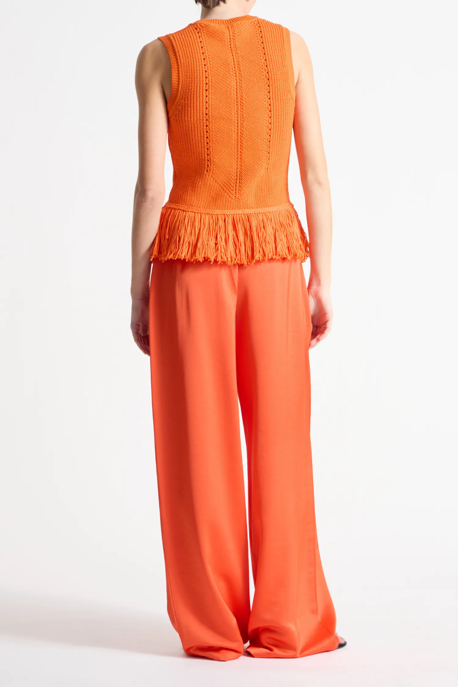 Collins Fringe Knit Blouse, Mandarin sold by Saint Art product image thumbnail 3