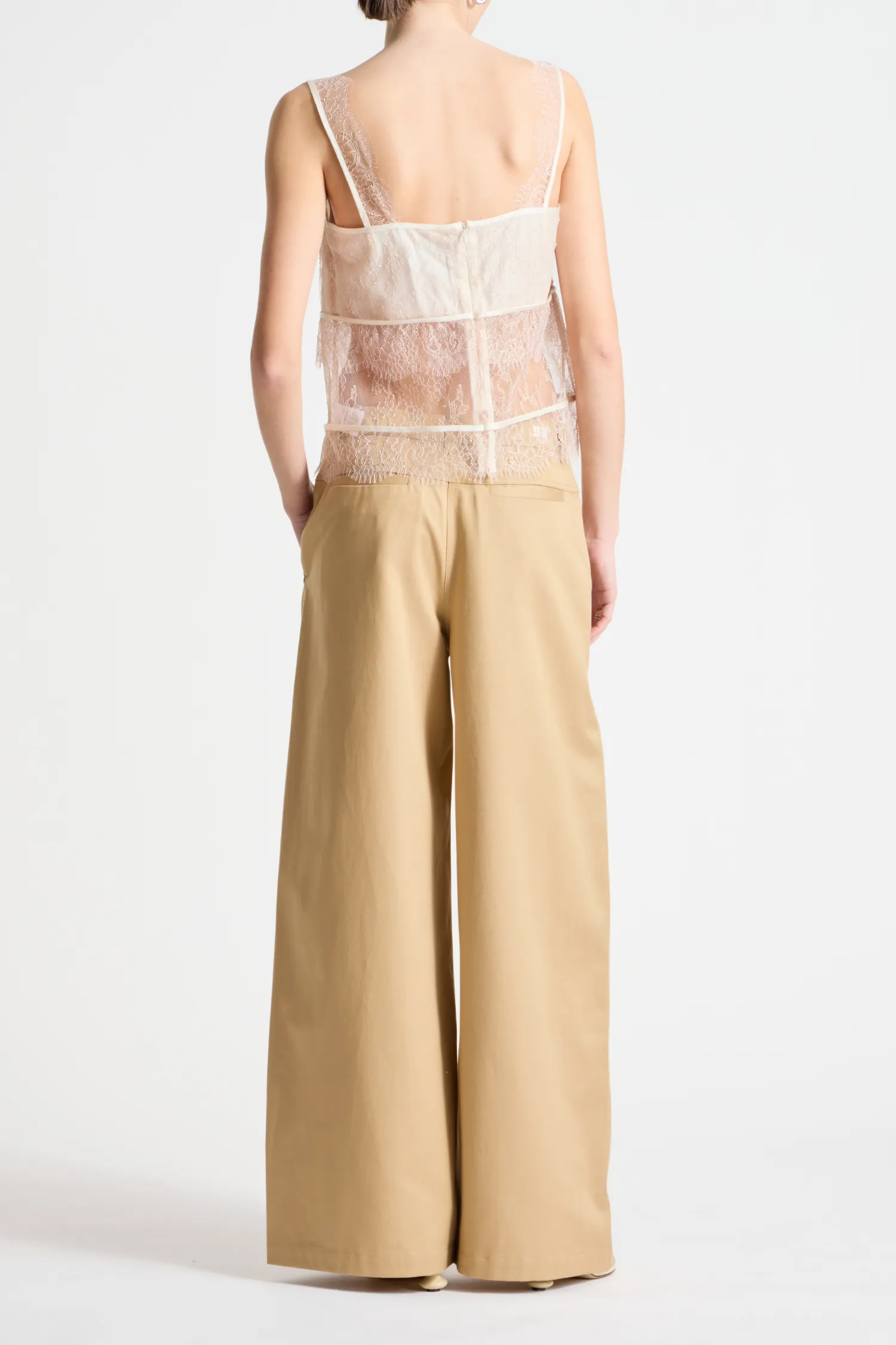 Dax Wide-leg Pant, Khaki sold by Saint Art product image thumbnail 4