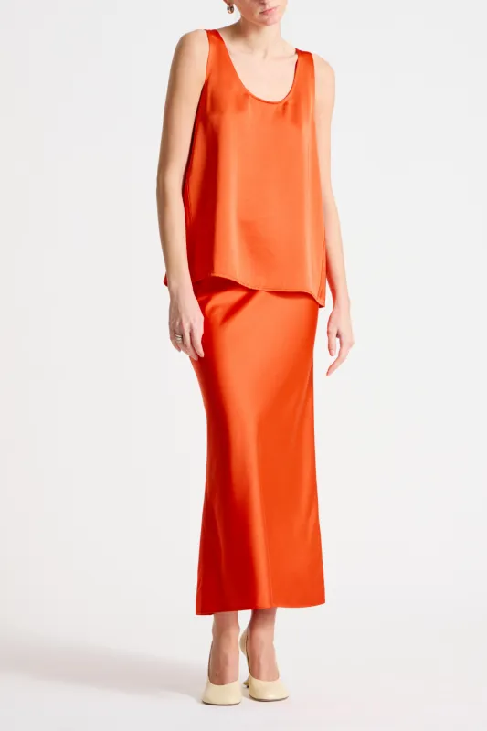 Isola Scoopneck Tank, Mandarin made by Saint Art