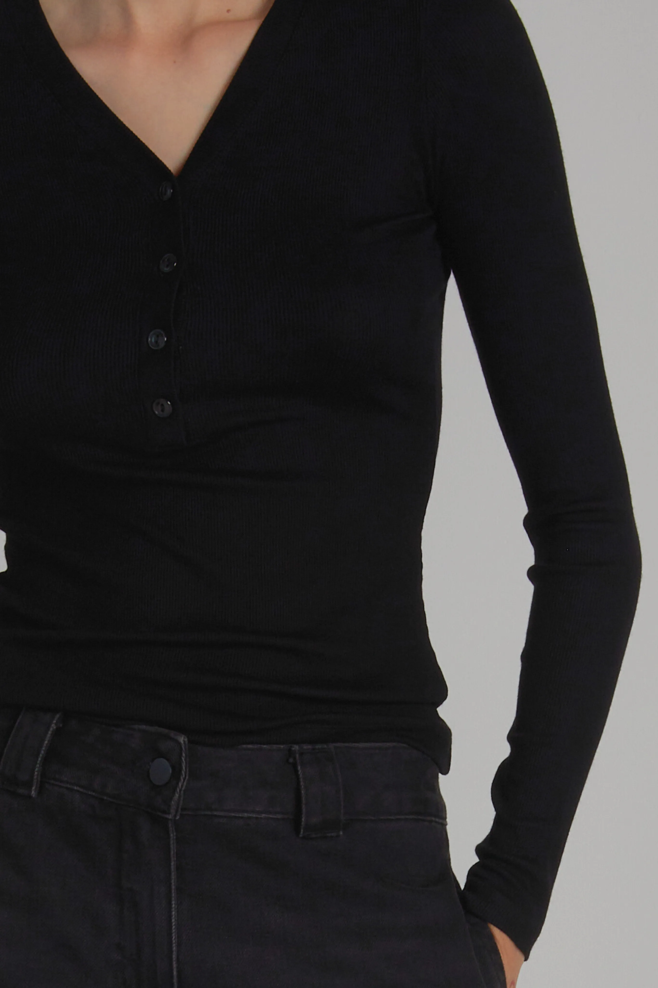 Quinn Ribbed Henley sold by Saint Art product image thumbnail 4