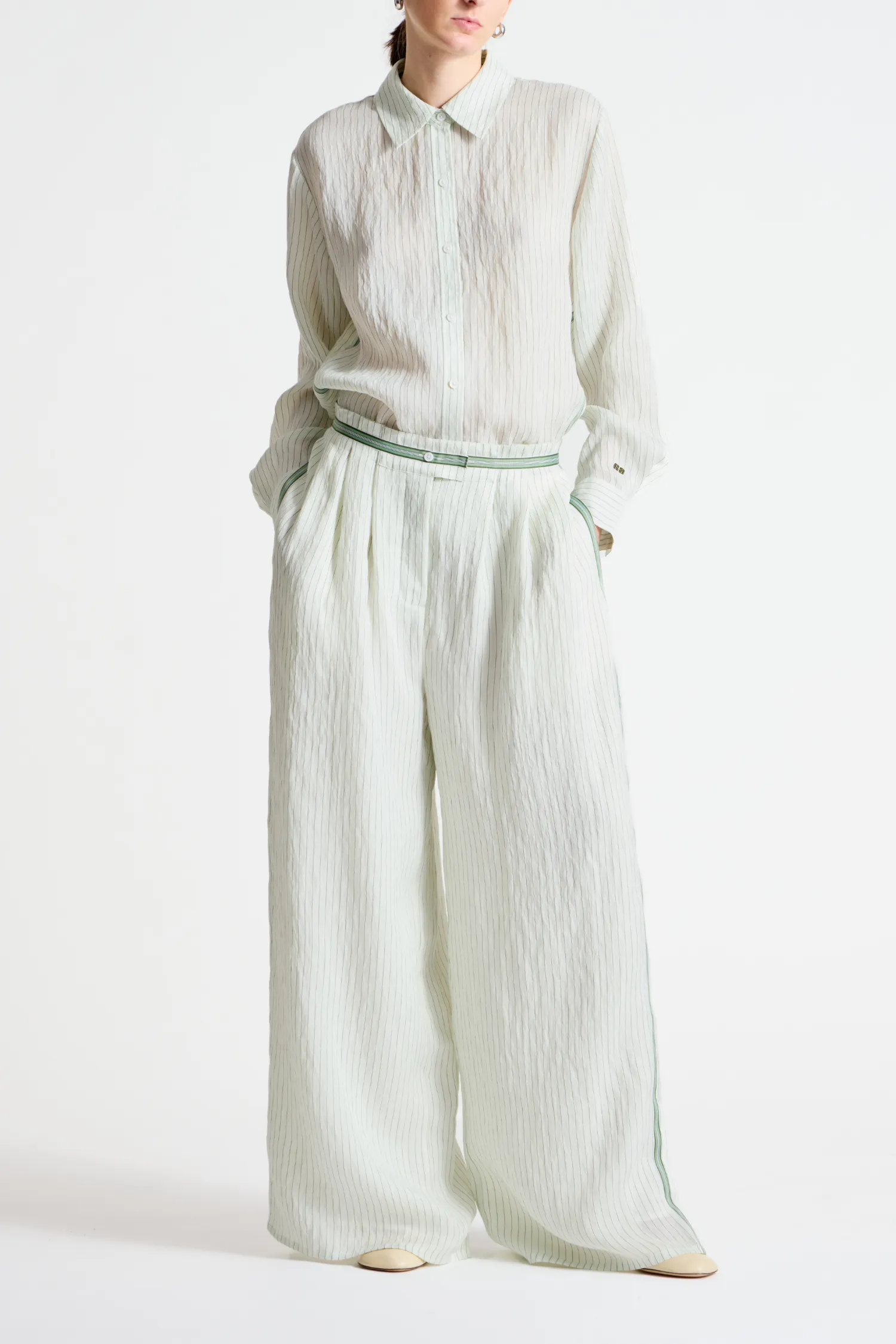 Wilson Pinstripe Pant sold by Saint Art product image thumbnail 4