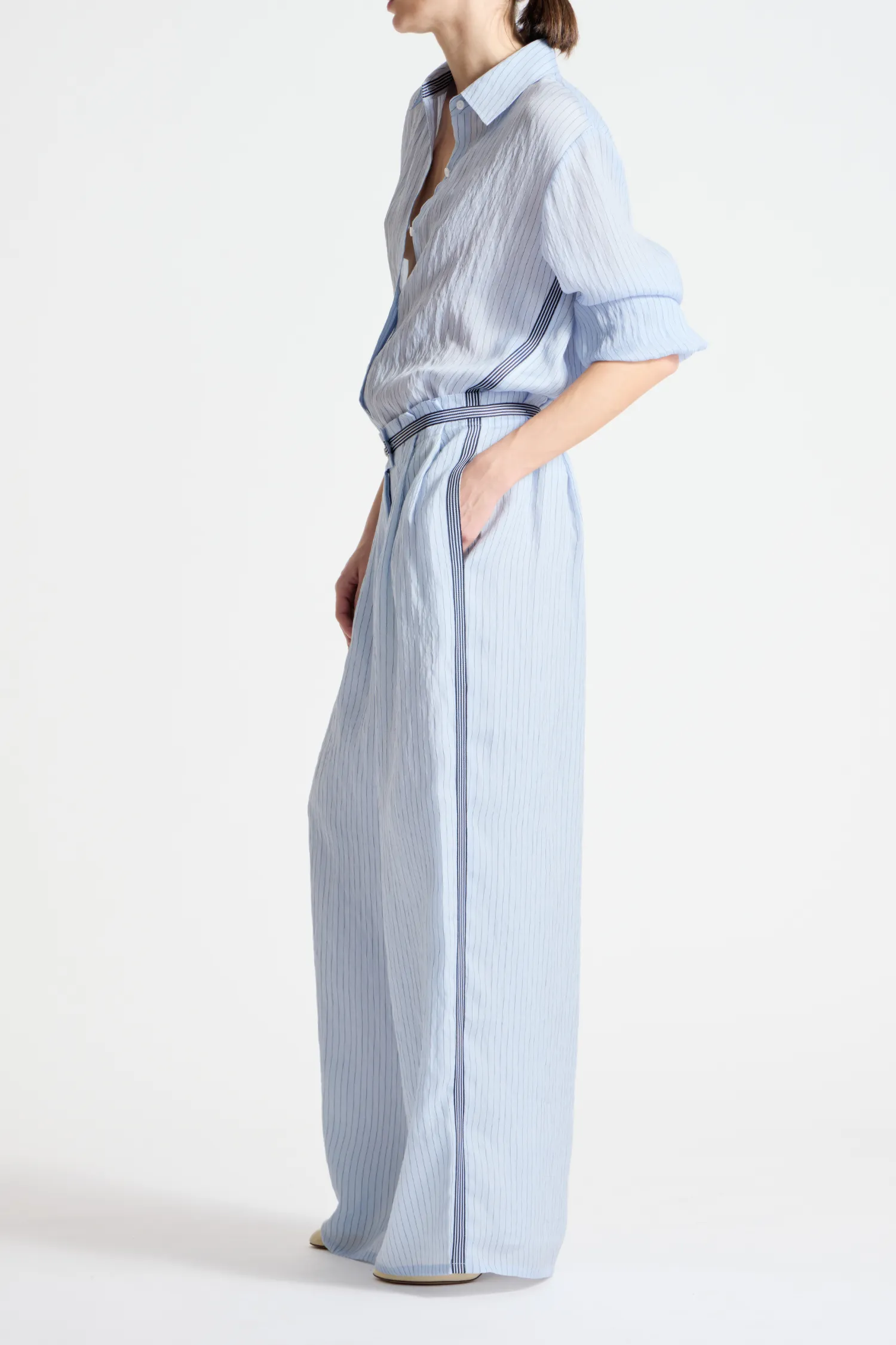 Lanette Pinstripe Blouse sold by Saint Art product image thumbnail 3