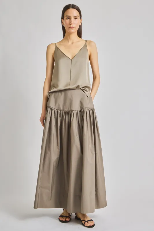 Tossa Poplin Maxi Skirt made by Saint Art